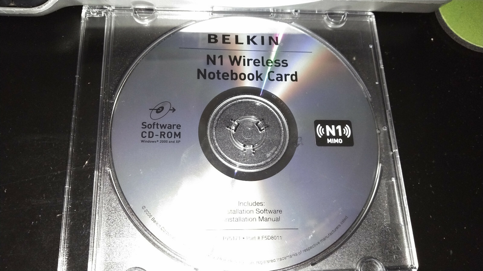 {Belkin} N1 Wireless Notebook Card Software CD-ROM
