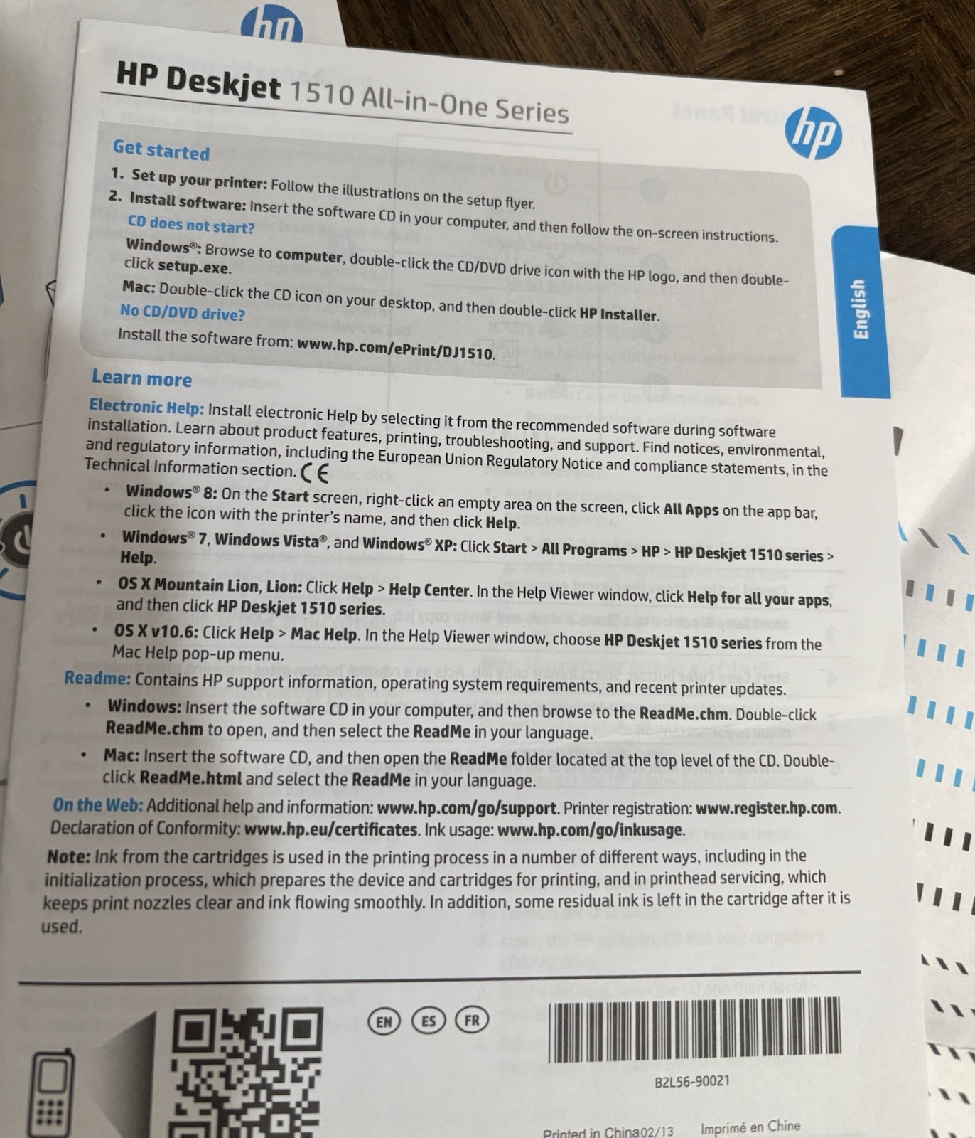 HP Dealer 1510 Set Up Instructions, CD-Rom, Windows & Mac ( inst. & CD only)