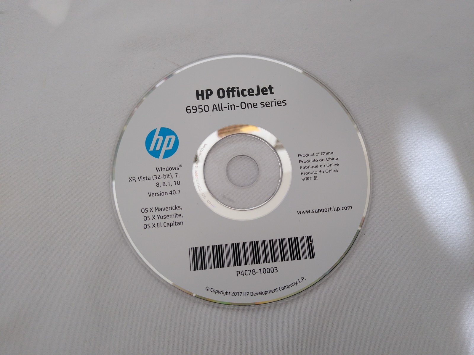HP OfficeJet 6950 All-in-One Series Printer Software CD-ROM Windows XP Vista