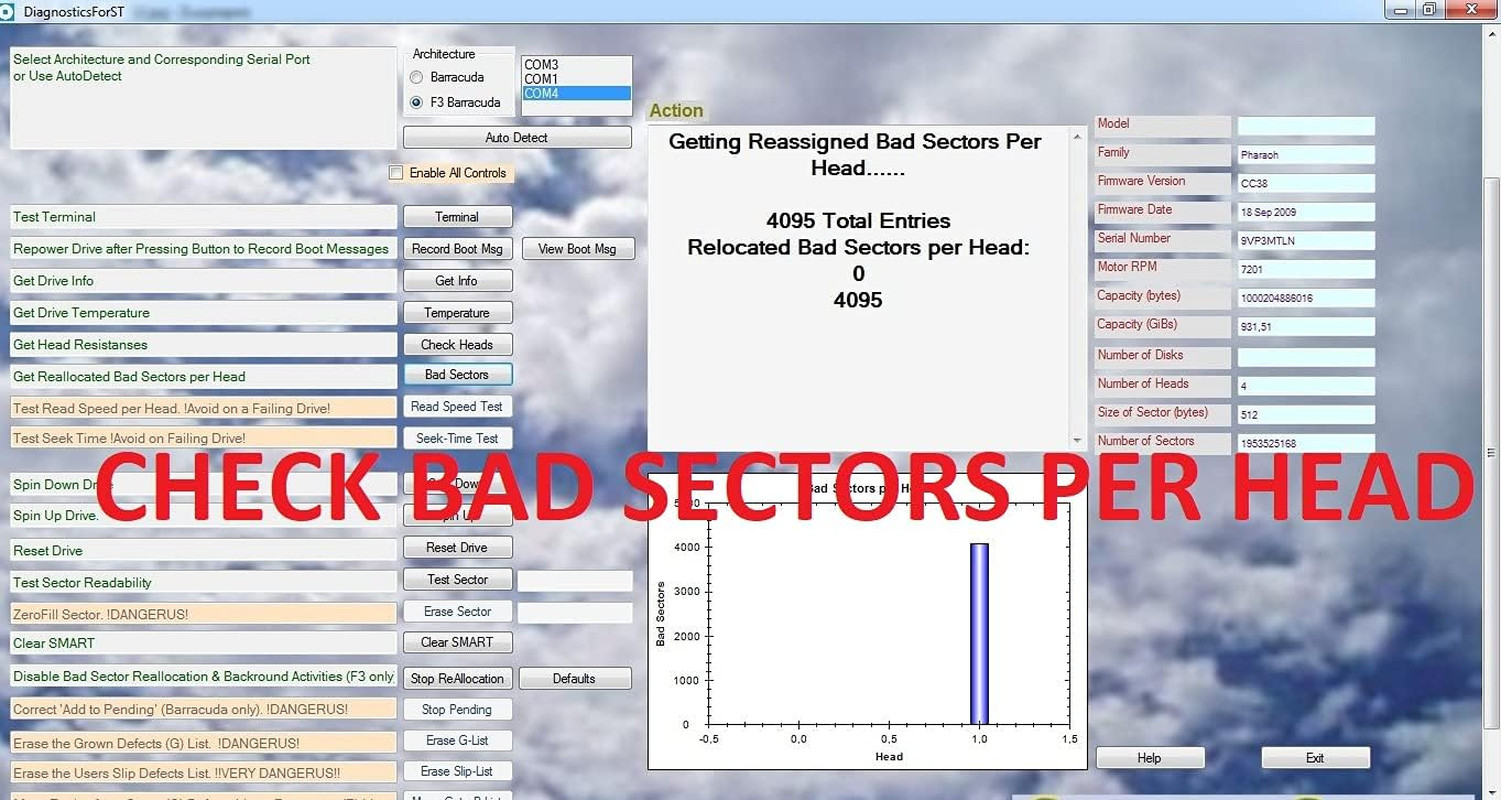 Diagnostics for Seagate Dfs Data Recovery USB Tool Kit. Compatible with Seagate