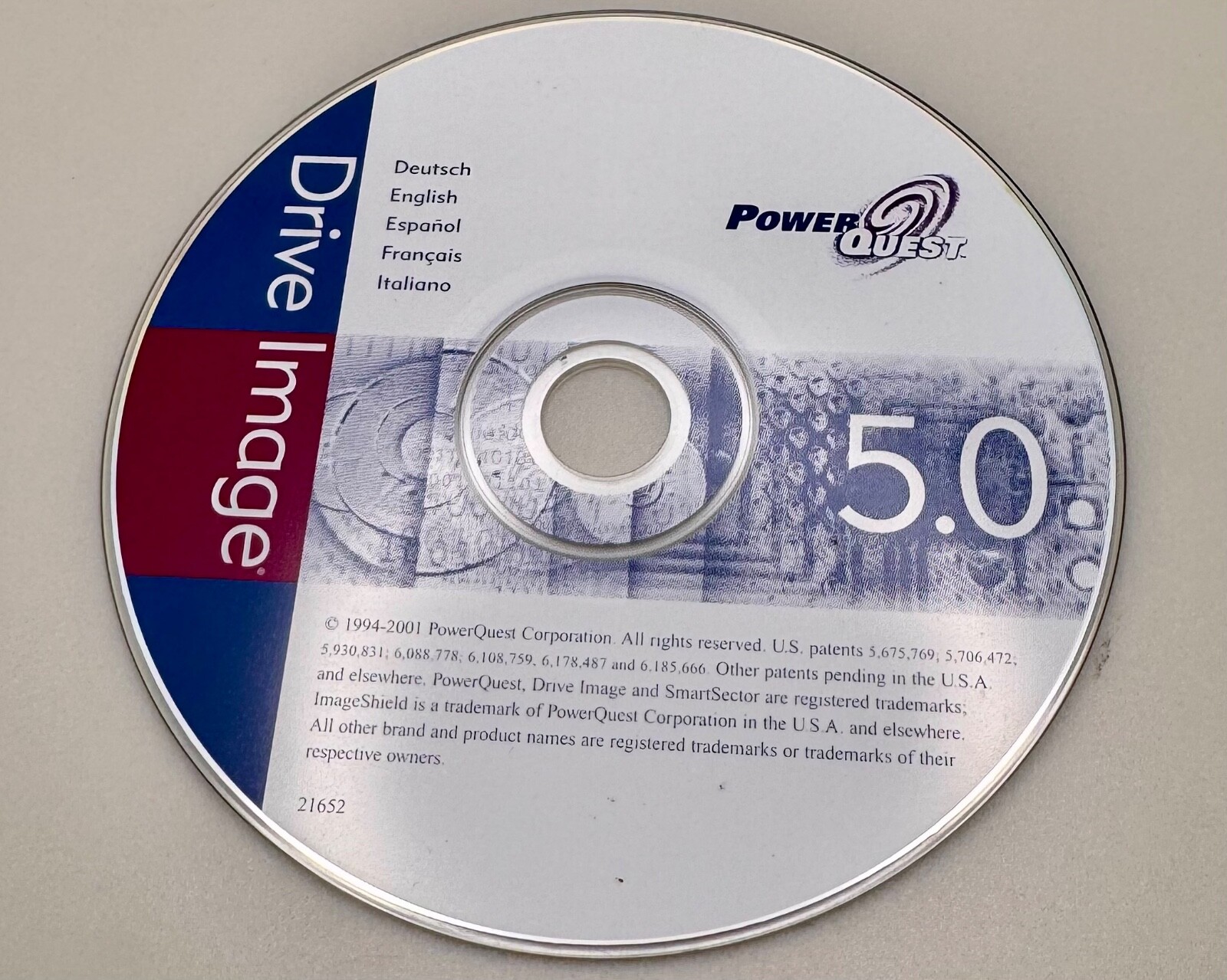 Power Quest ® Drive Image ® 1998 Professional On CD ROM