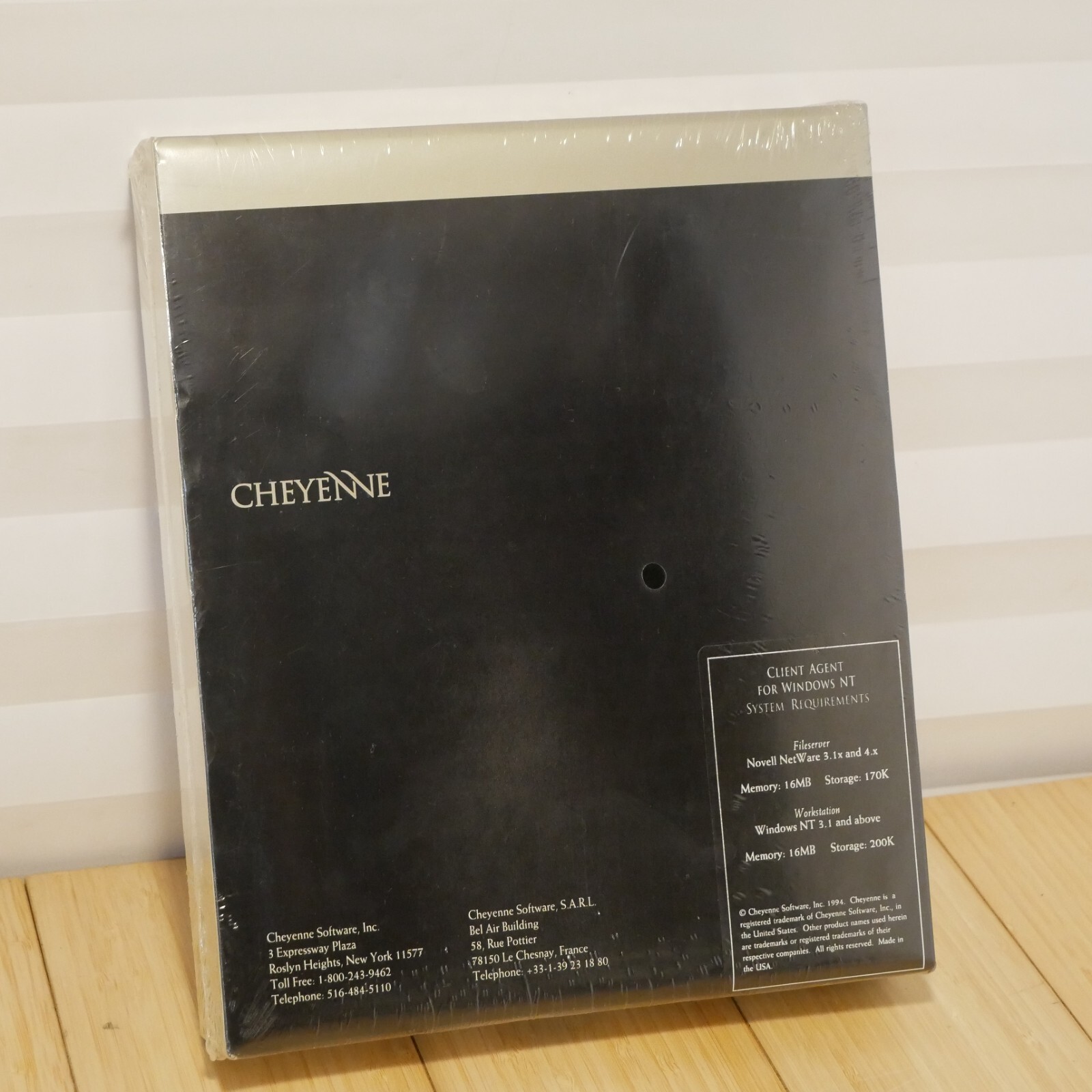 NOS Cheyenne Storage Options Client Agent for Windows NT Novell Netware 3.1-4.x