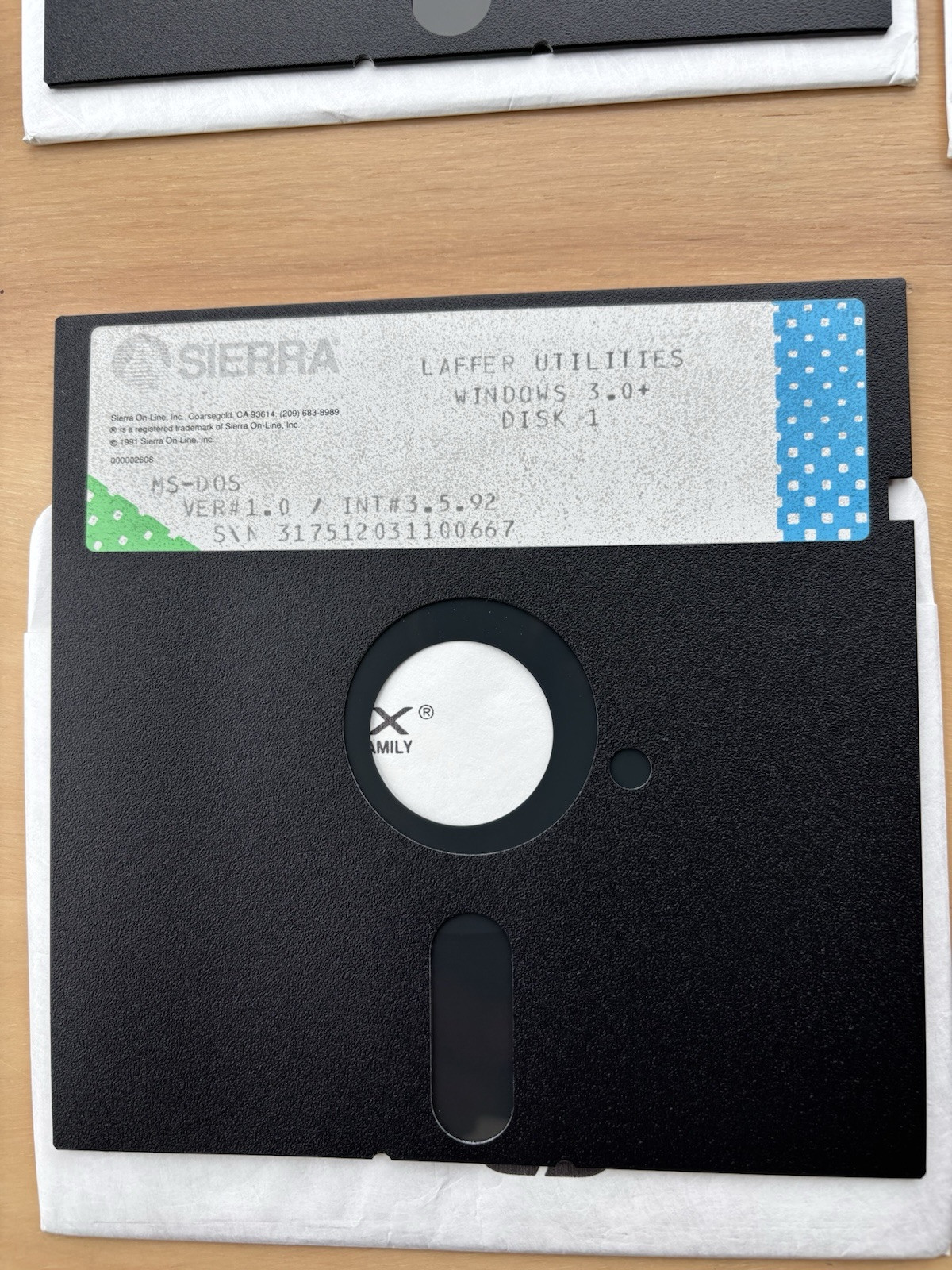 Sierra/Dynamix’s Laffer Utilities ~ 4 disk set ~ 5 1/4 floppy disks ~ 1981