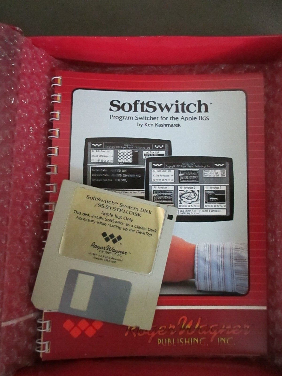 SOFTSWITCH BY ROGER WAGNER Apple IIGS VTG 3.5″ DISC SOFT SWITCH = SWITCHER