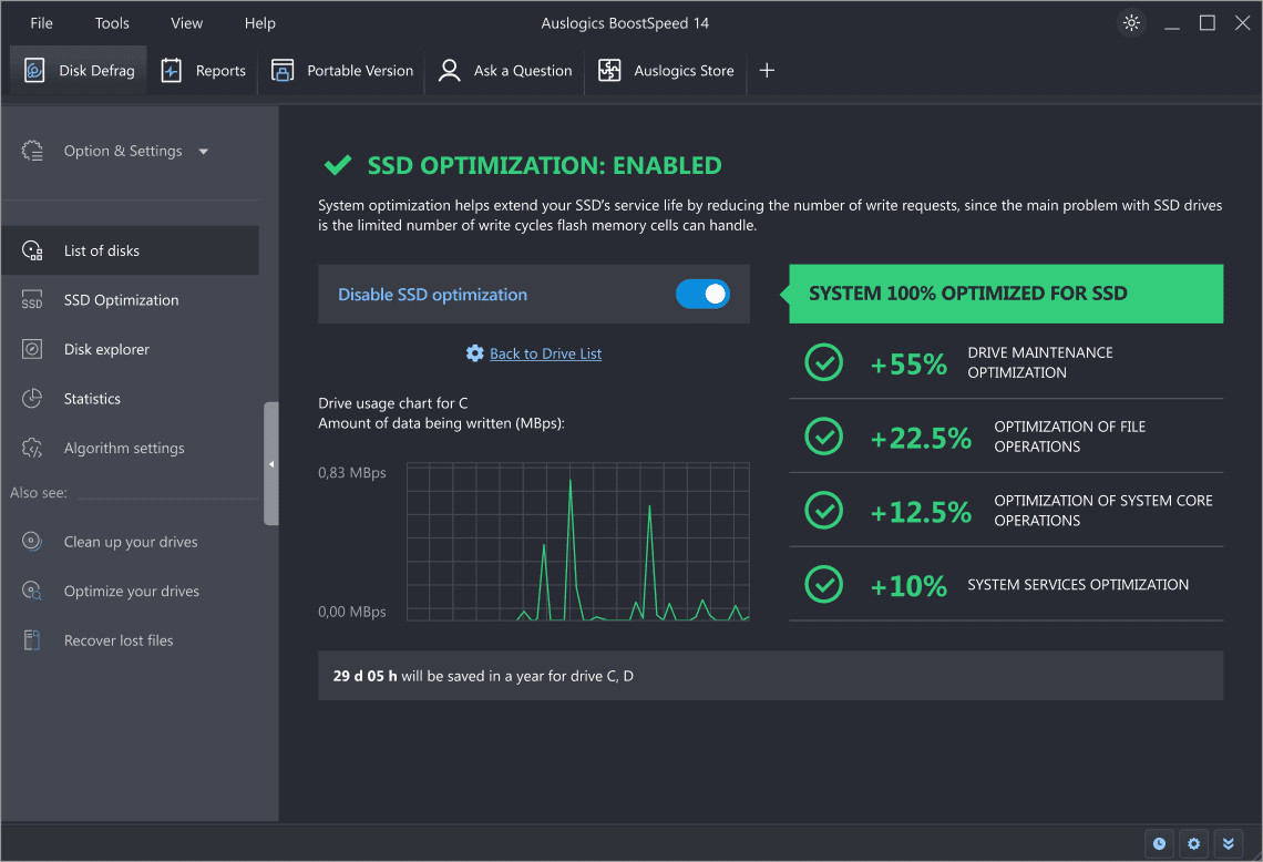 Auslogics BoostSpeed 13 Pro optimize your system, boost PC 1 year 3 PC License