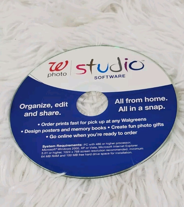 W PHOTO STUDIO Software Windows CD, Organize, Edit & Share Disc Only