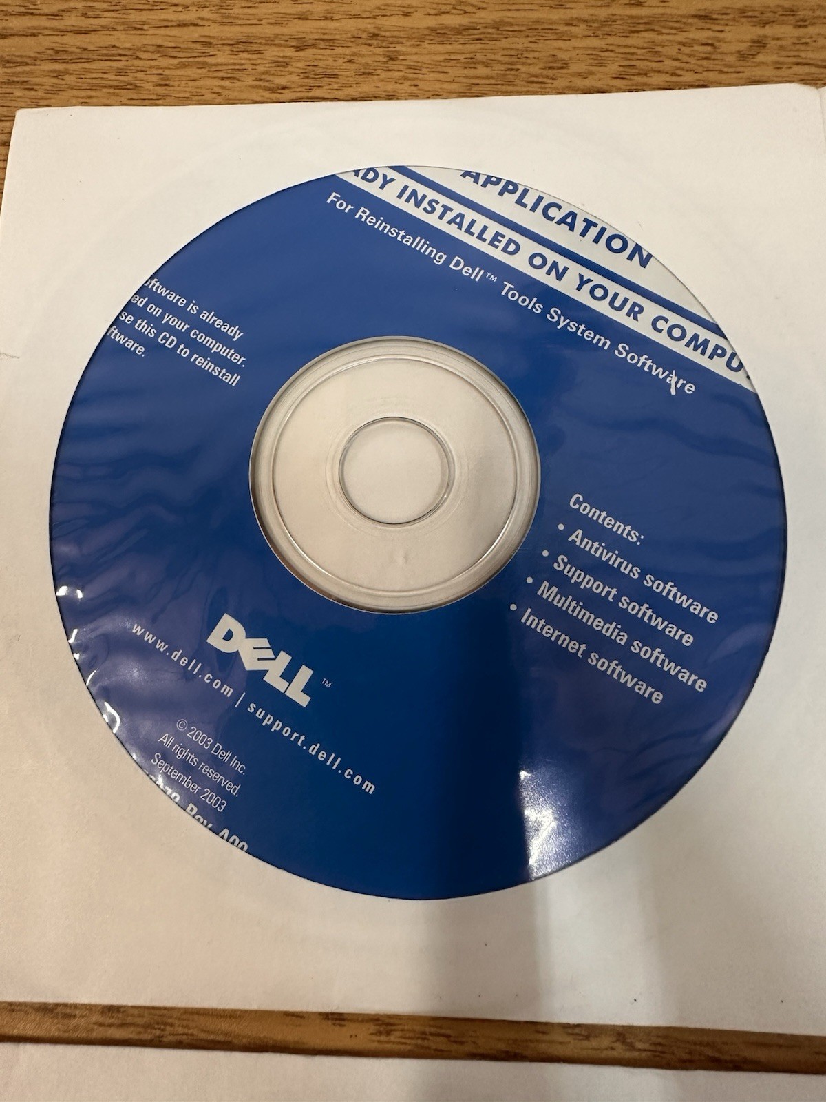 Lot Of 4 Dell Application, Drivers And Tools, Operating System And Inter Video