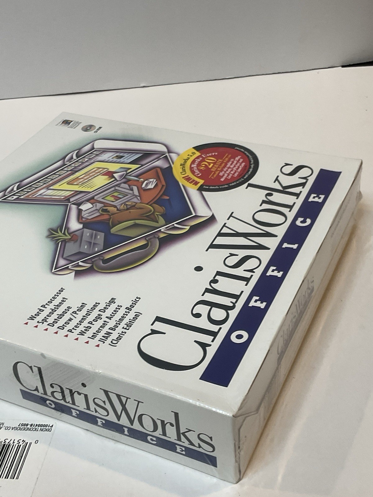Vintage Software IBM PC ClarisWorks Office 5.0 1997 NOS Sealed
