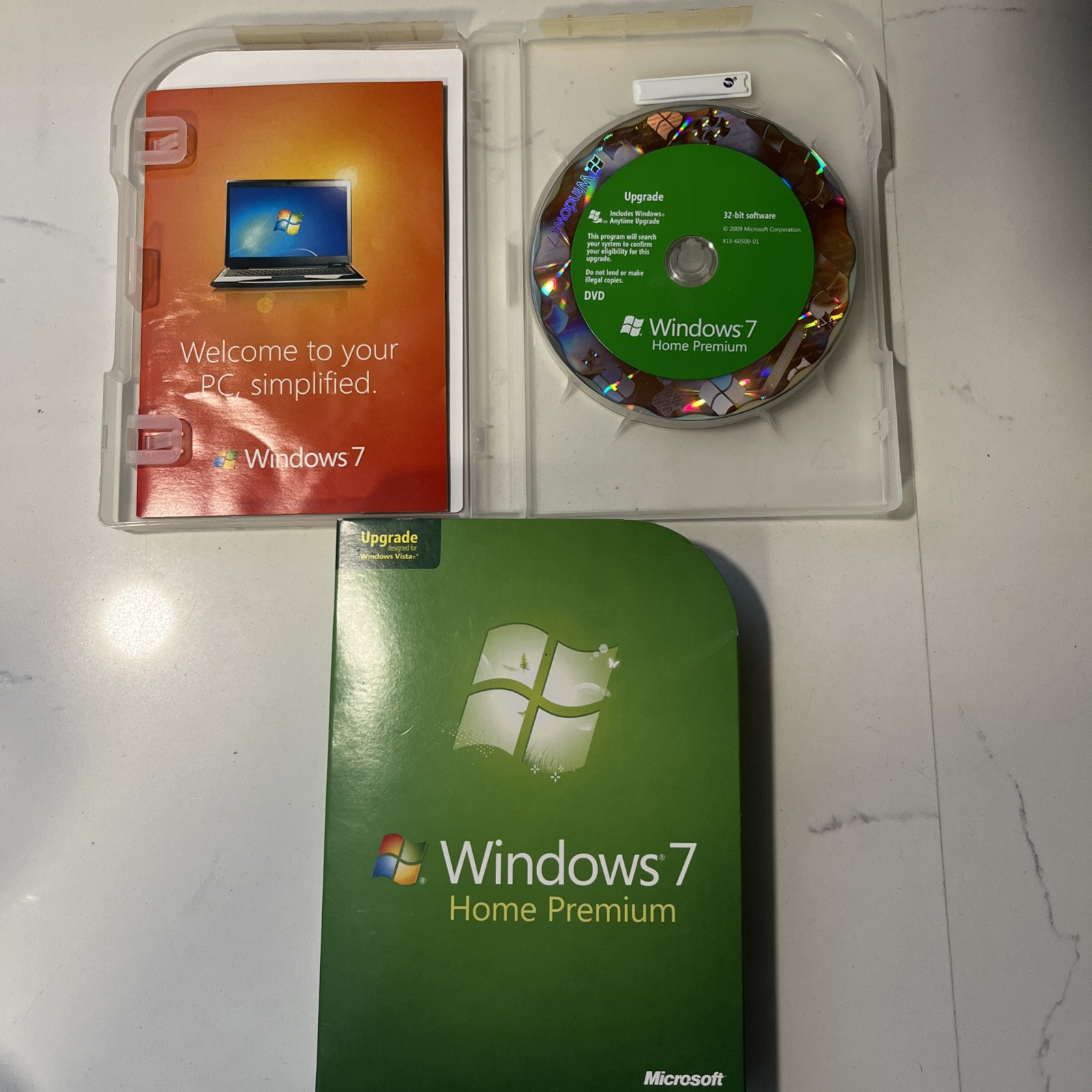 Microsoft Windows 7 Home Premium Operating System Upgrade 32 64 DVD GFC-00020