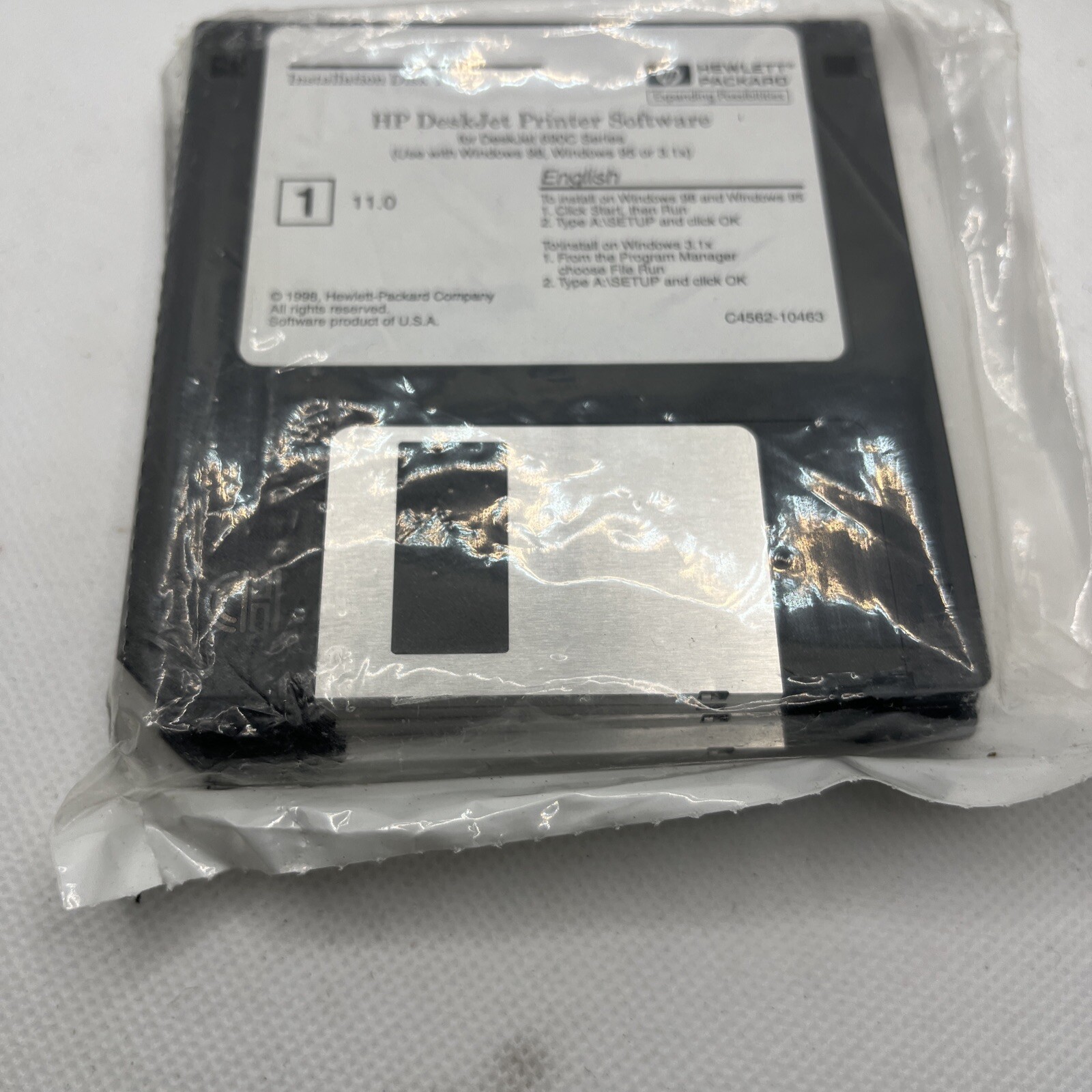 Hewlett Packard HP Deskjet Printer Software 690C Series 3.5” Floppy Disks Sealed