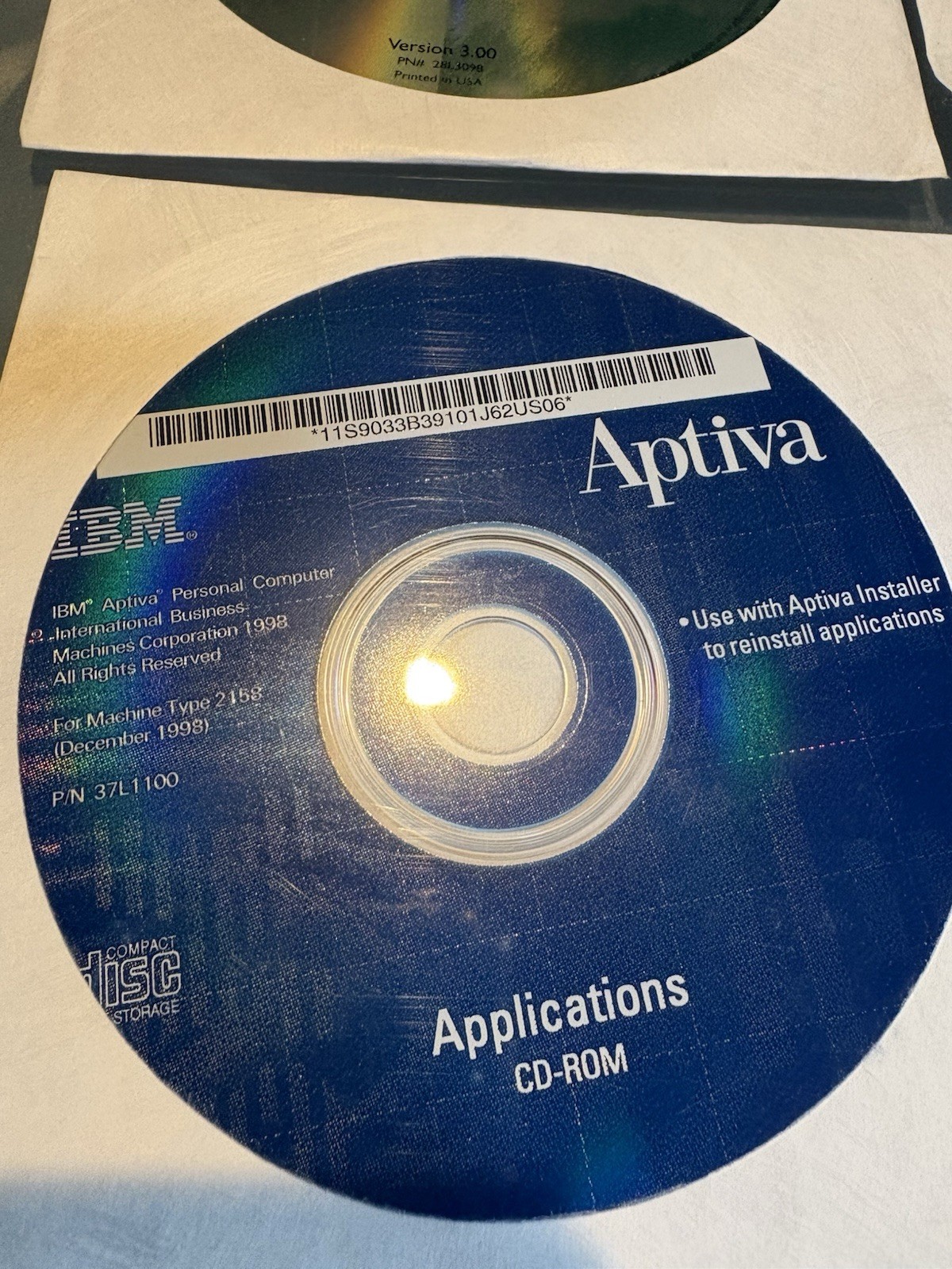 IBM Aptiva Product Recovery CD
