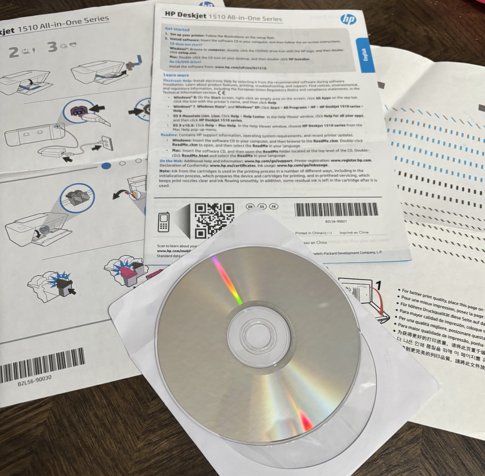 HP Dealer 1510 Set Up Instructions, CD-Rom, Windows & Mac ( inst. & CD only)
