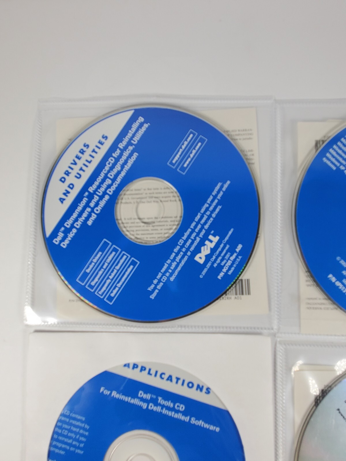 Dell Dimension Resource CD, Roxio Easy Cd Creator 5.2, Dell Tools, Power DVD 4.0