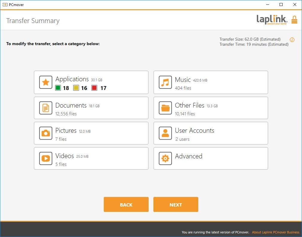 Laplink PCmover Easy Migration of your Applications, Files and Settings from…