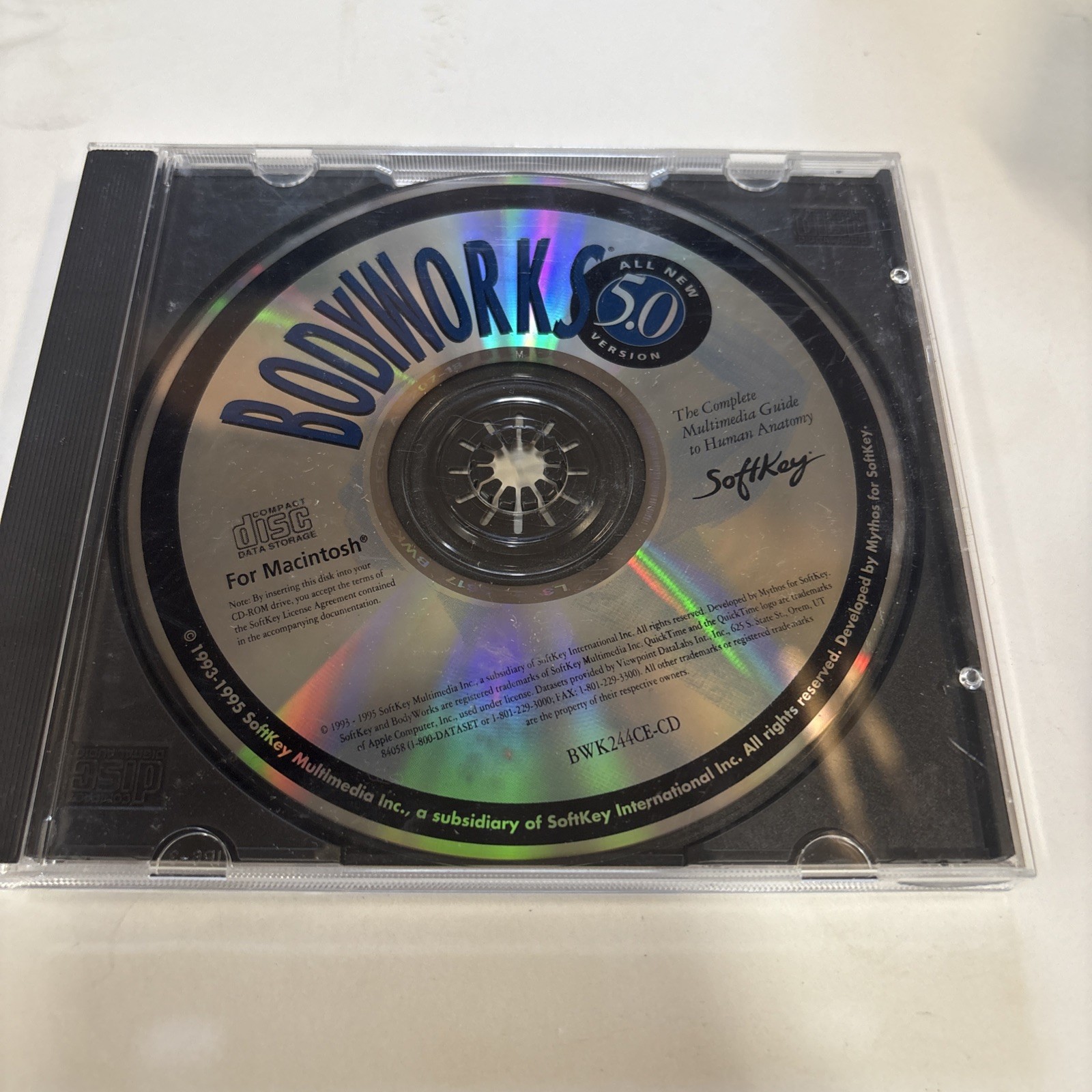 BodyWorks 5.0 CD-Rom for Macintosh by Softkey 1995