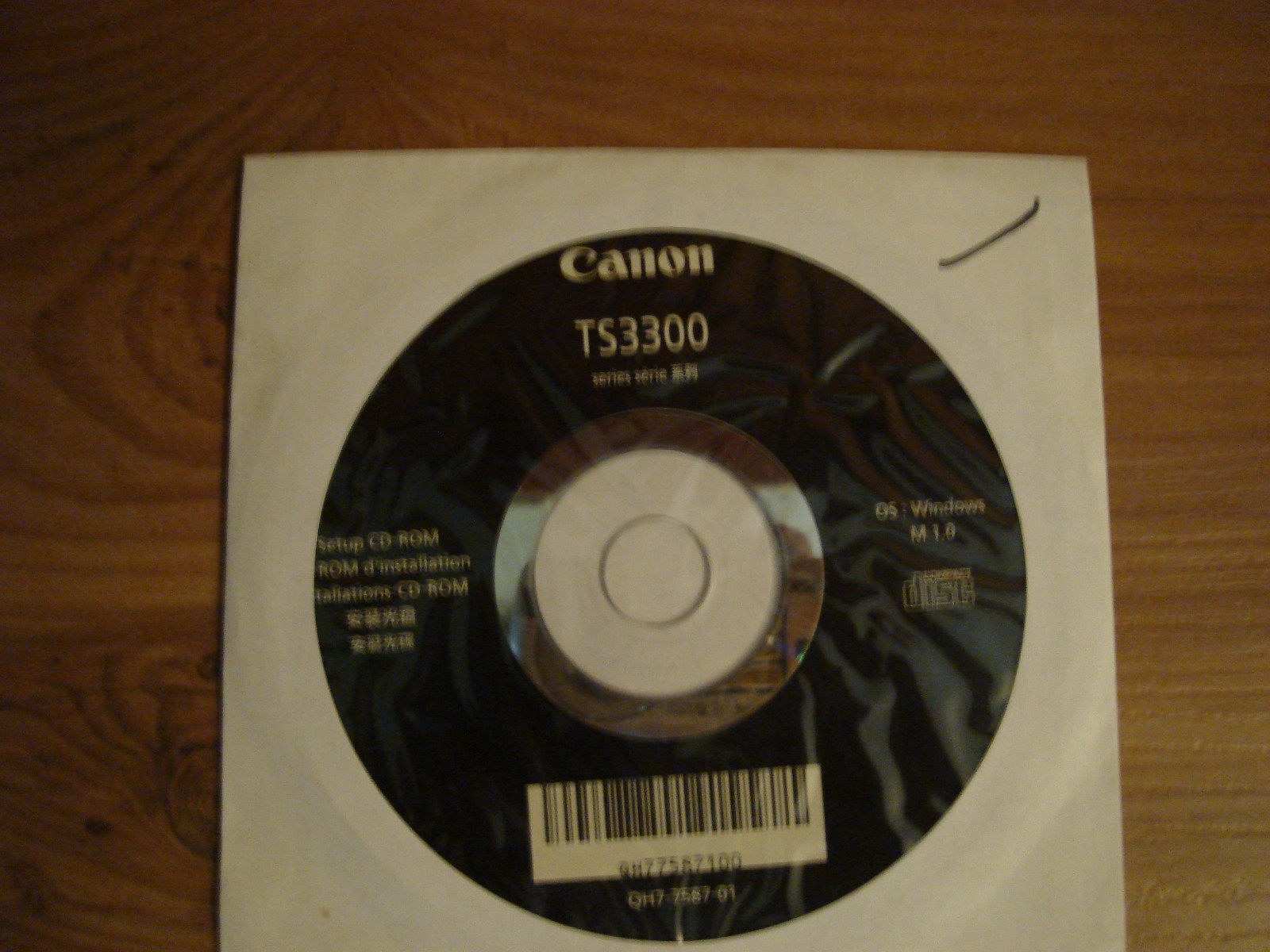 Canon TS3300 Printer Setup CD-Rom – PC Windows Software- Disk Only