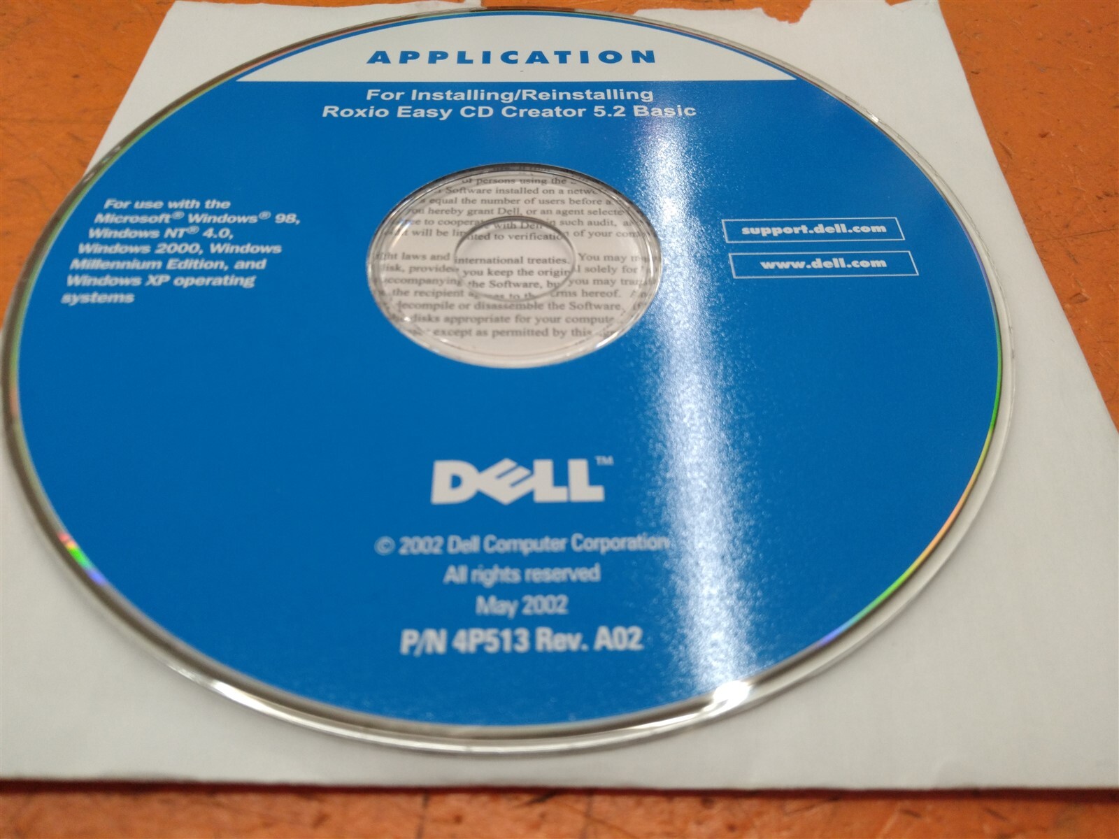 ⭐️⭐️⭐️⭐️⭐Dell Application Installing/Reinstalling Roxio Easy CD Creator 5.2 CD