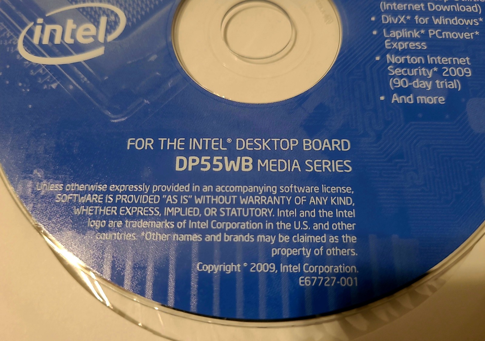 INTEL EXPRESS INSTALLER DRIVERS DP55WB DivX LAPLINK PCMOVER EXPRESS DVD-ROM