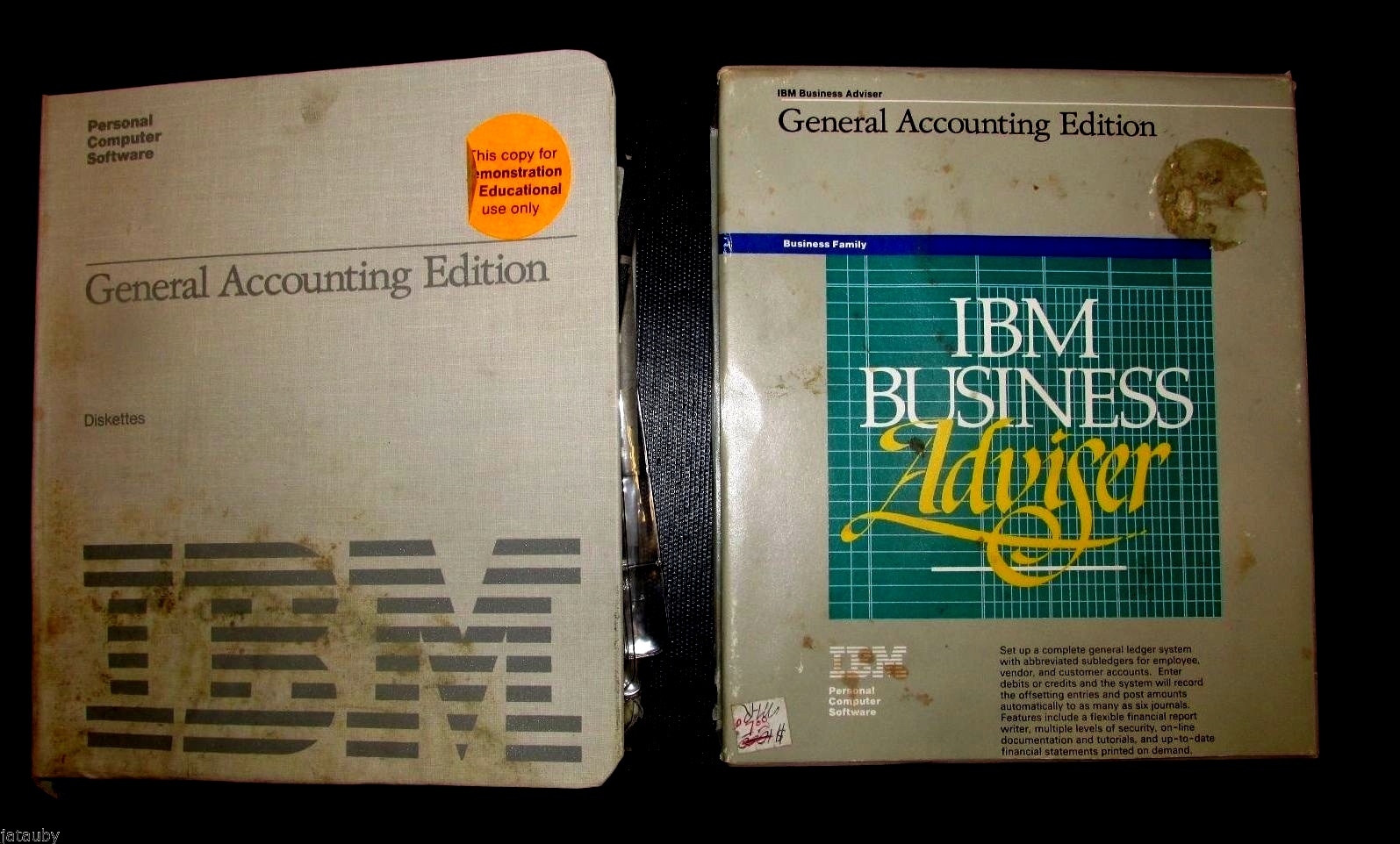 Vintage IBM BUSINESS ADVISER GENERAL ACCOUNTING EDITION PC SOFTWARE 16 Diskettes
