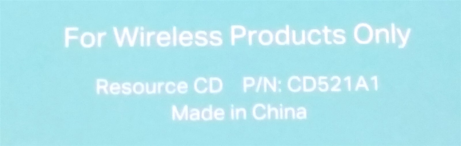 ⭐️⭐️⭐️⭐⭐ TP-Link Resource CD Disc for Wireless Products P/N: CD521A1