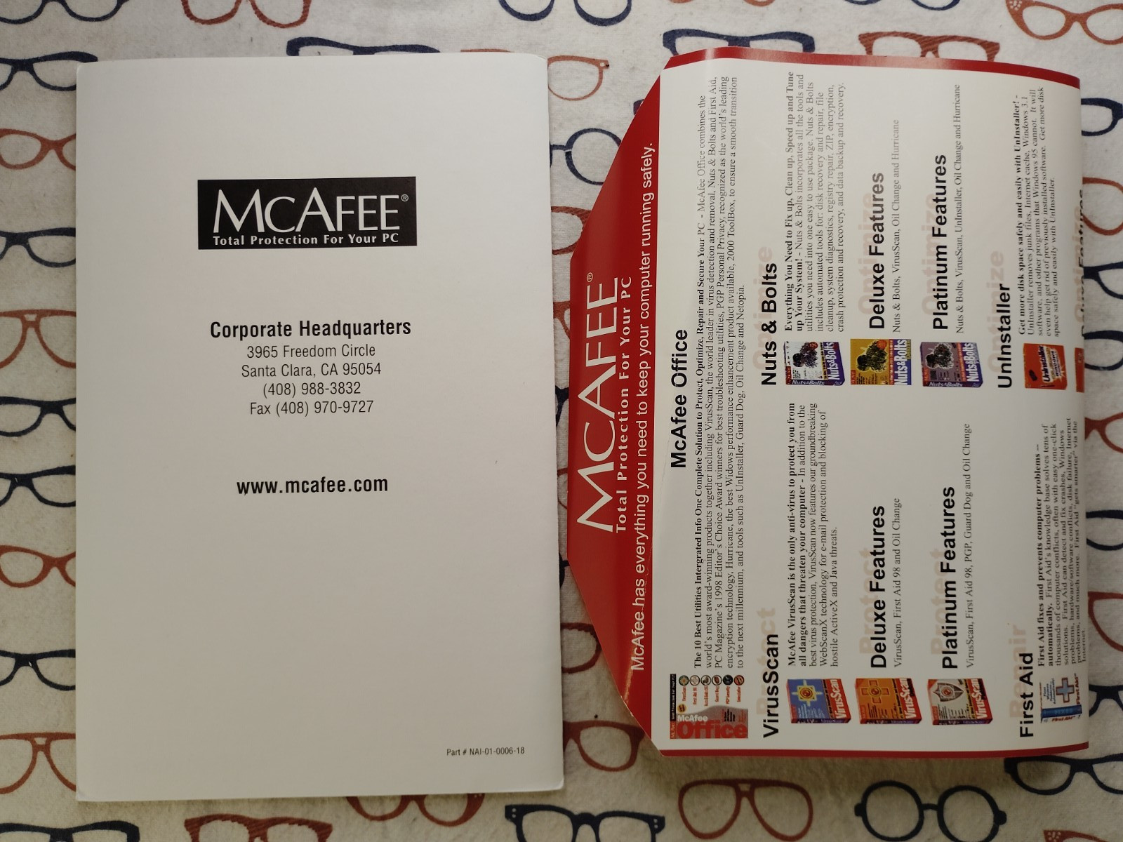 McAfee VirusScan 1999 Windows 98 95 PC CD-ROM Big Box Software Complete Copy
