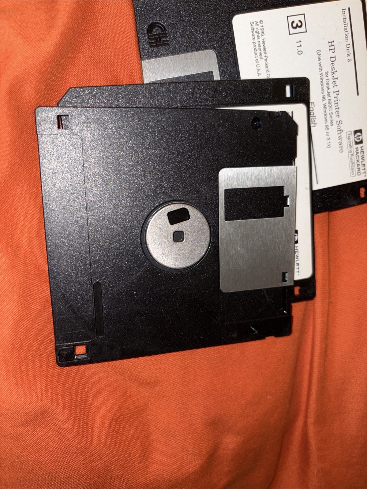 Hewlett Packard HP Deskjet Printer Software 690C Series 3.5” Floppy Disks