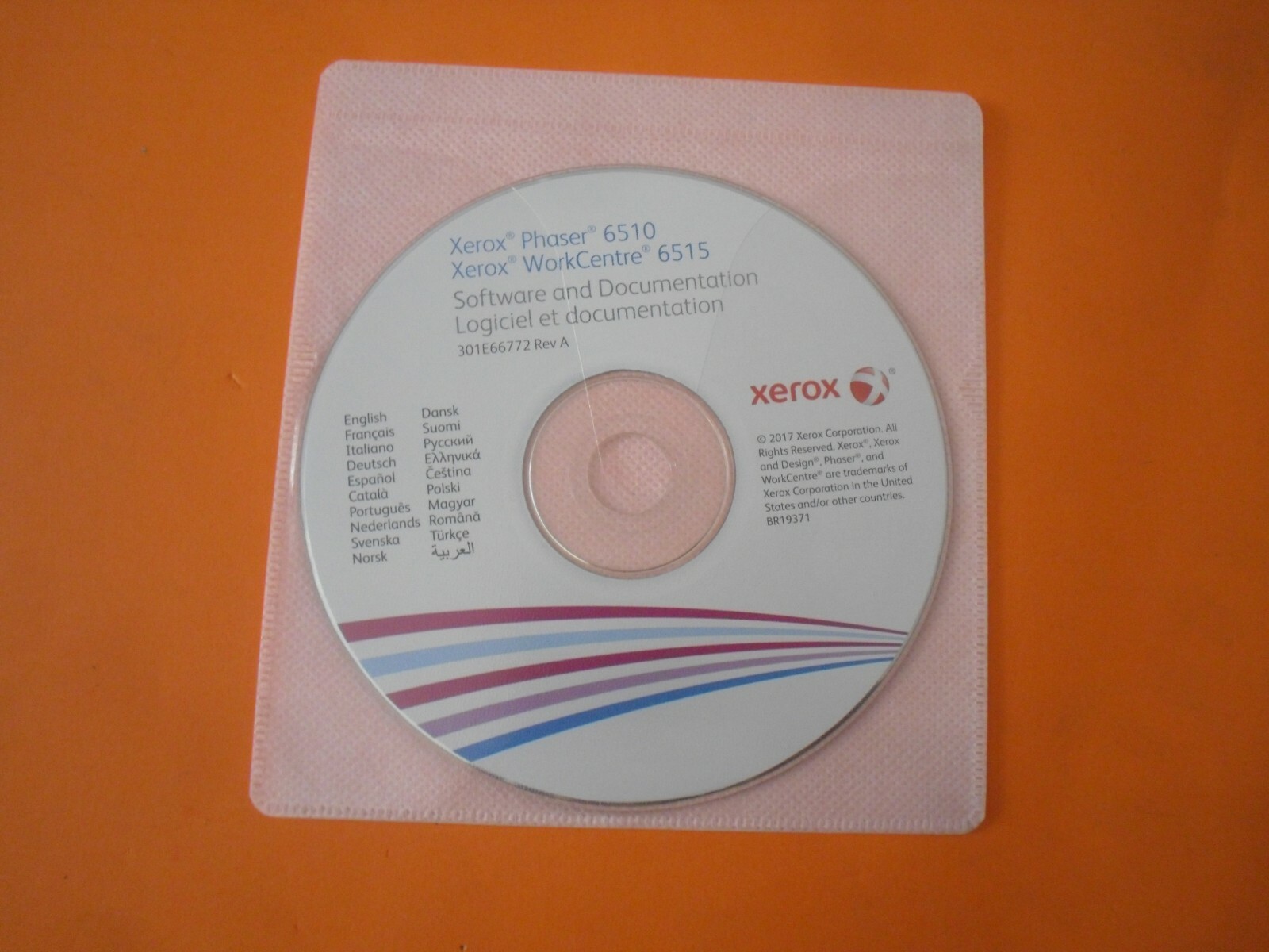 New ! Genuine Xerox Phaser 6510 Printer CD Software Driver Utilities 301E66772