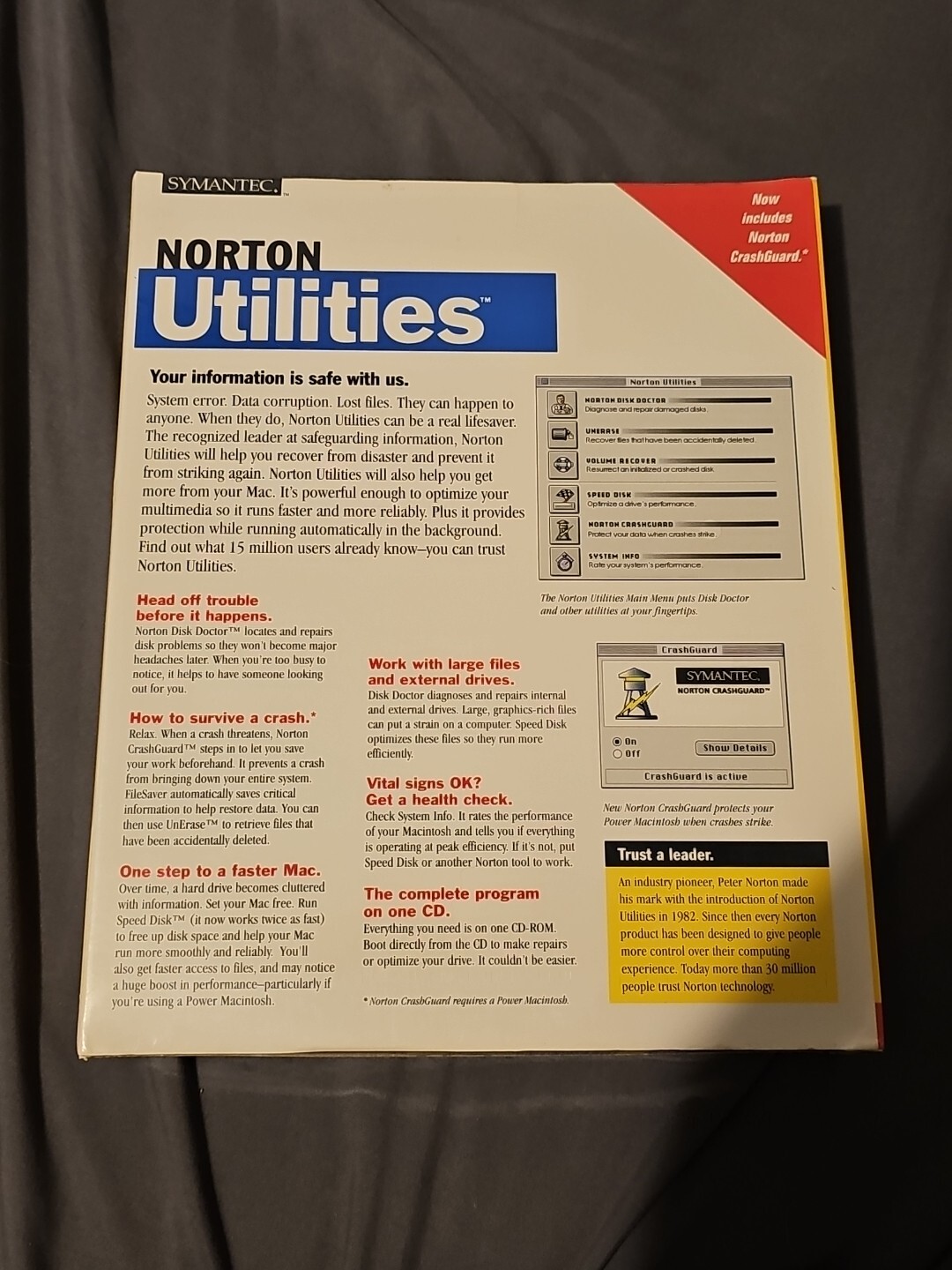 Brand New Sealed Norton Utilities for Mac OS Version 3.5 CD & 3.5″ Big Box 1997