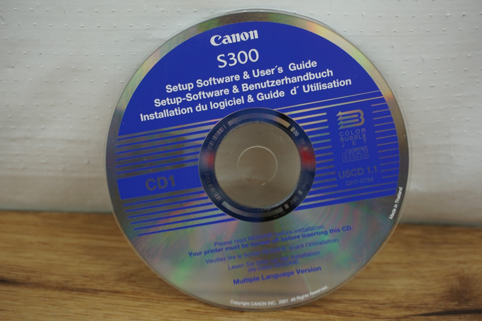 Canon s300 setup software and user’s guide cd multiple language version