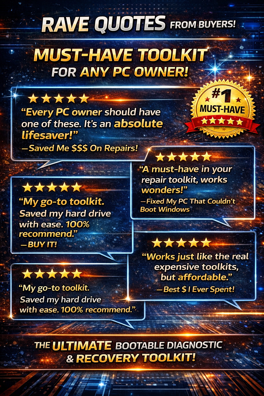 Bootable Windows Repair USB & DVD | PC Startup & Boot Recovery, Disk Diagnostic