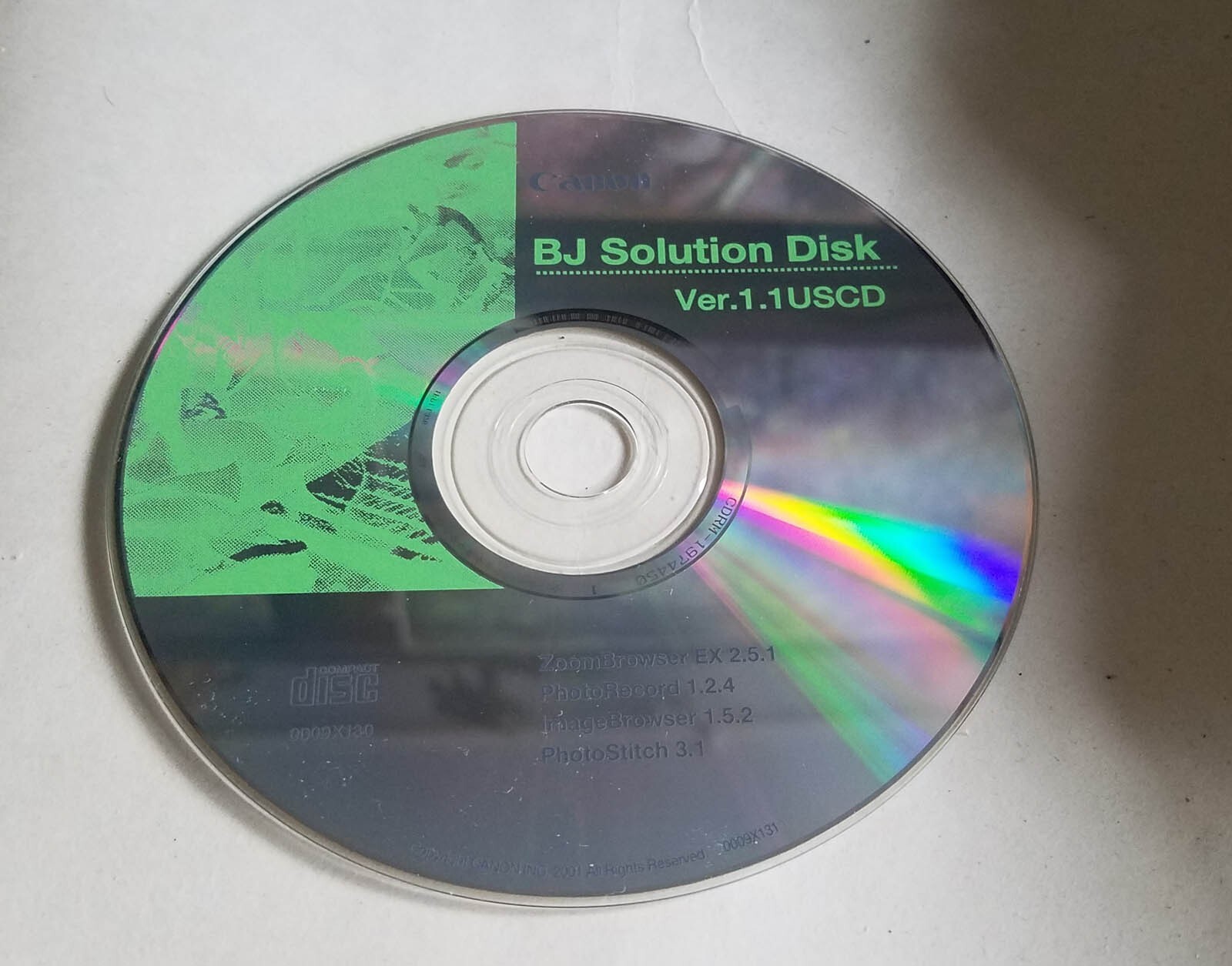 Canon Bubble Jet BJ Solution Disk Ver. 1.1 USCD Utilities: PhotoStitch, Browsers