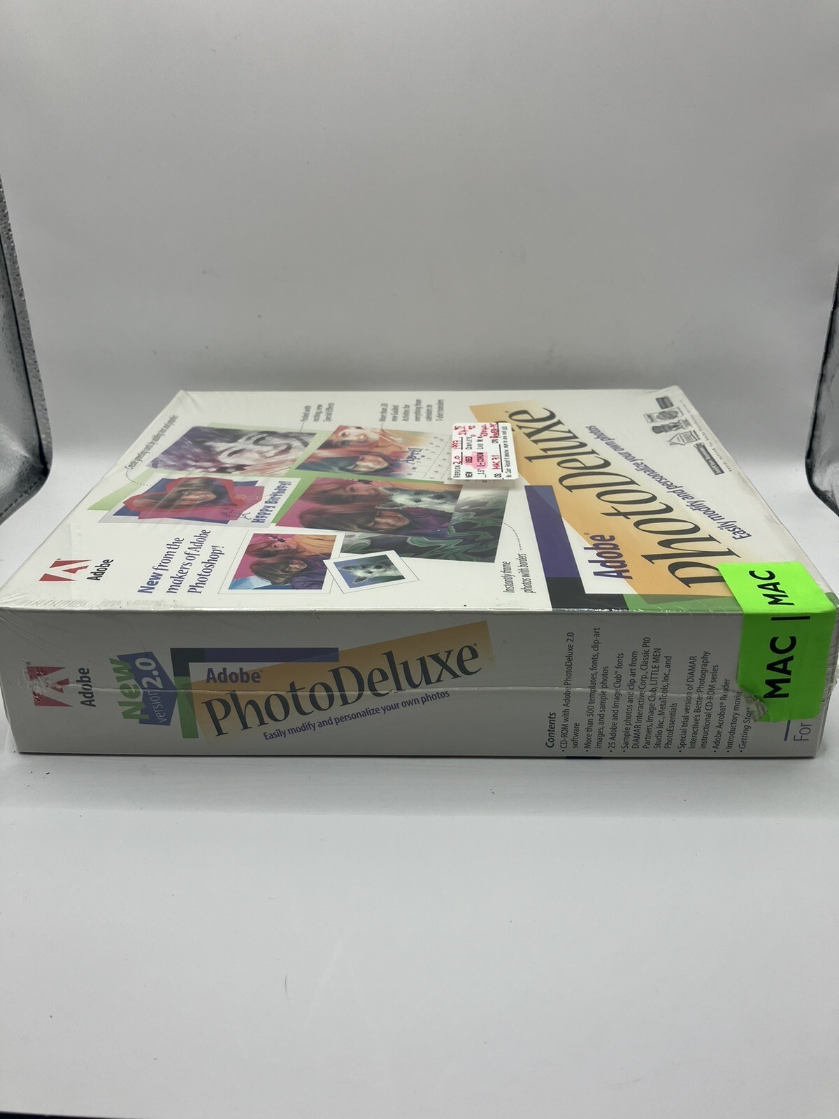 VTG Adobe Photo Deluxe 2.0 For Macintosh MAC OS Used Resealed CD-ROM Photoshop