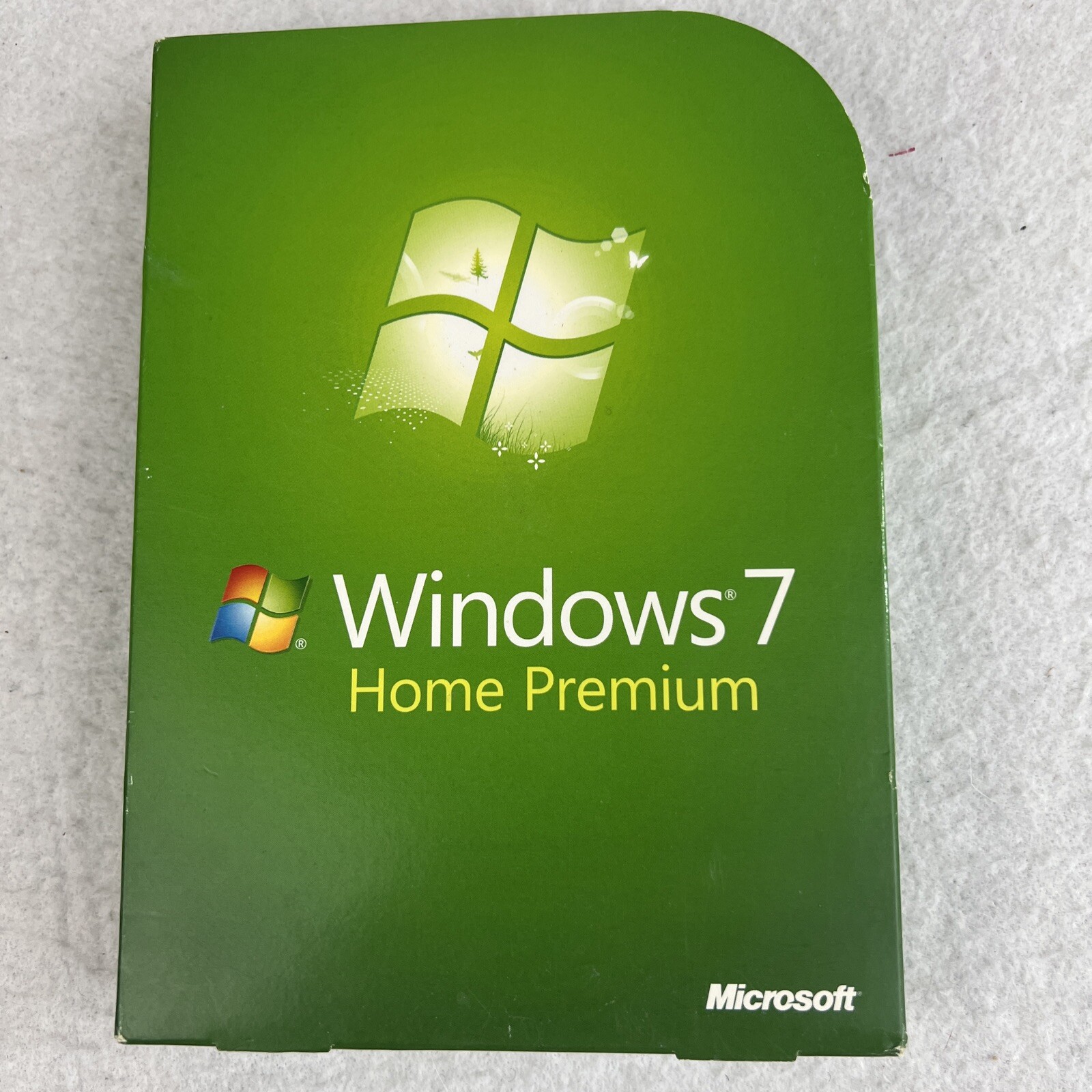 Microsoft Windows 7 Home Premium 32 Bit Only DVD w/License Key-Open Box