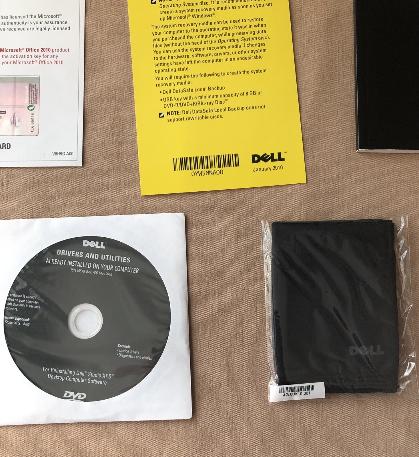 Dell Studio XPS Restore Setup Guide with Drivers and Utilities (See Photos)