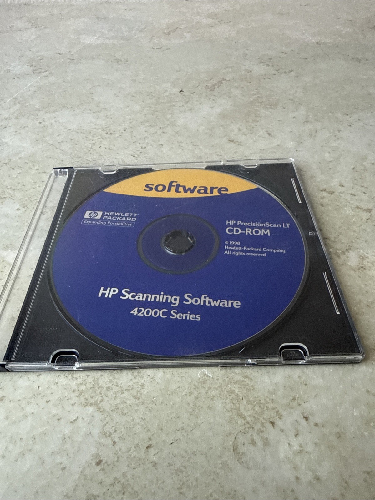 HP PrecisionScan LT CD-ROM – HP Scanning Software 4200C Series