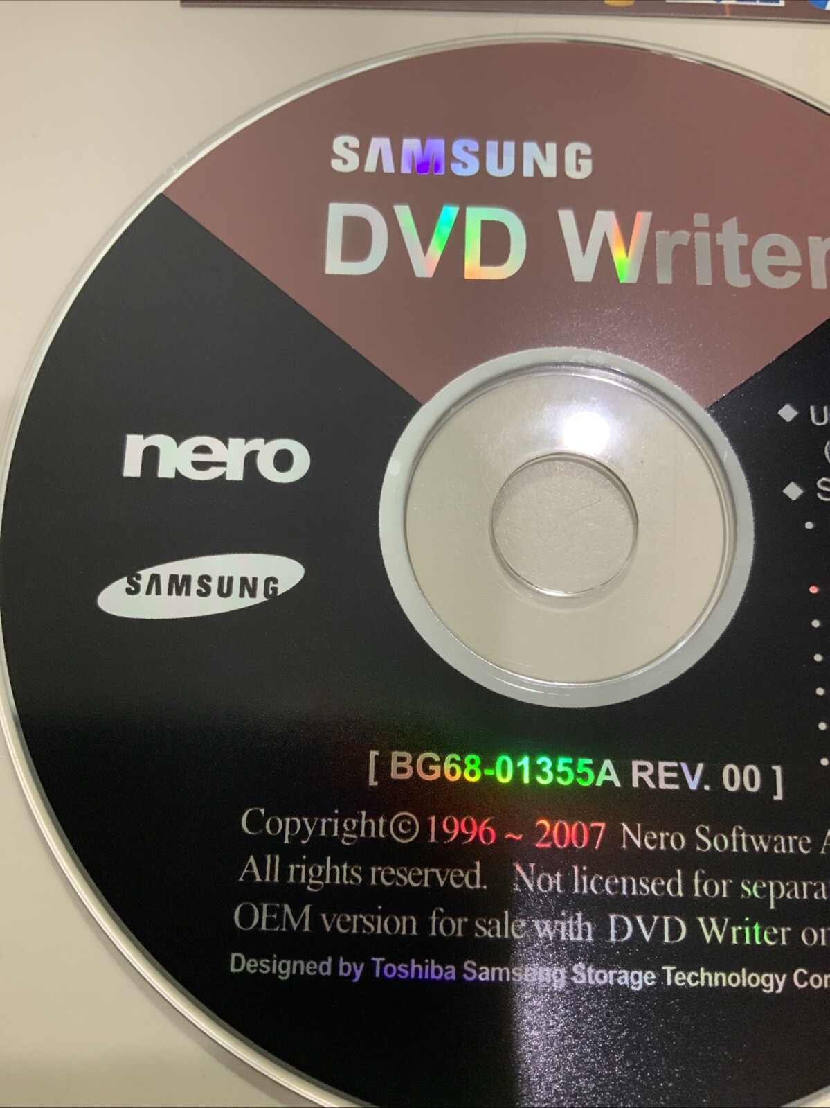 Samsung DVD Writer (PC 1996-2007) Nero – Disc Only Pre-owned