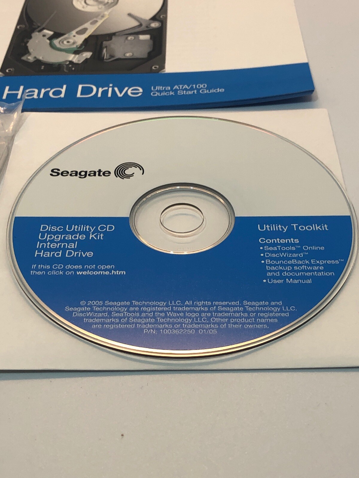 Seagate Disc Utility Upgrade Kit Internal Hard Drive CD