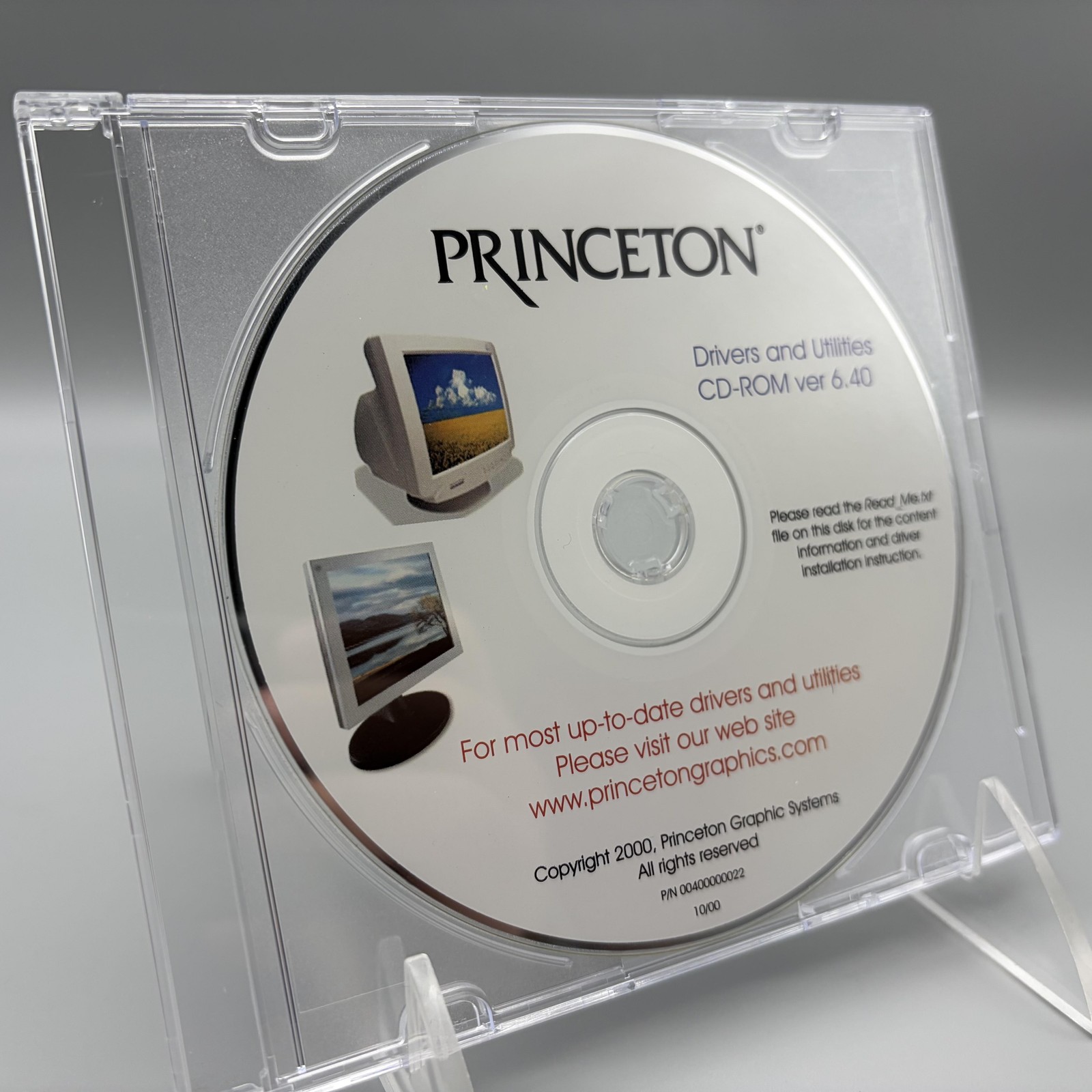 Vintage 2000 Princeton Monitor Drivers And Utilities CD-ROM Ver 6.40 Software