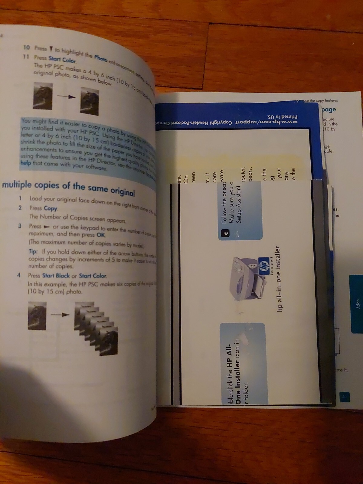 hp psc 1300 series 2400 photosmart series officejet REFERENCE BOOK &SOFTWAREDISC