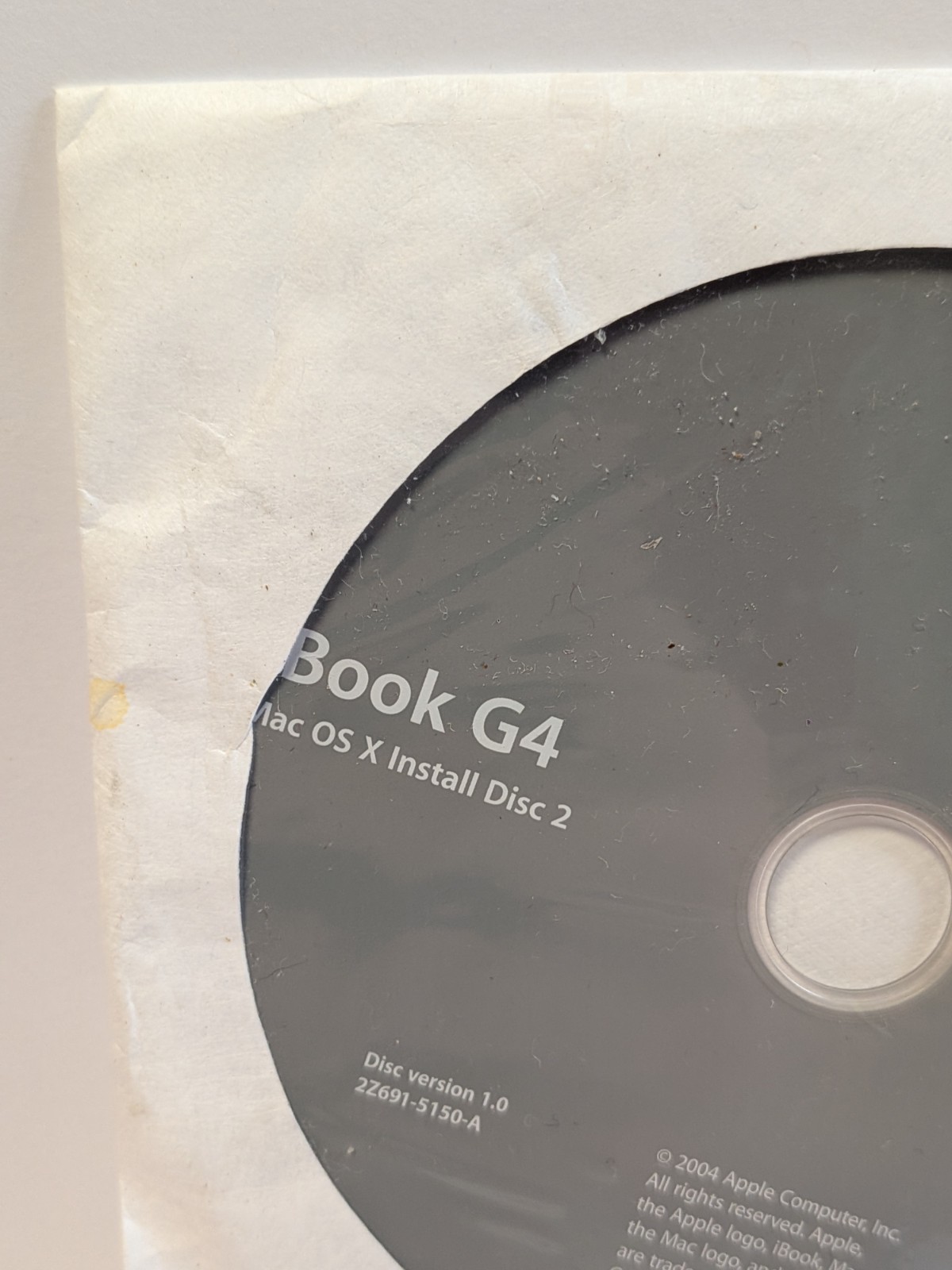 iBook G4 CD-Rom Apple Hardware test Software + additional software 2004