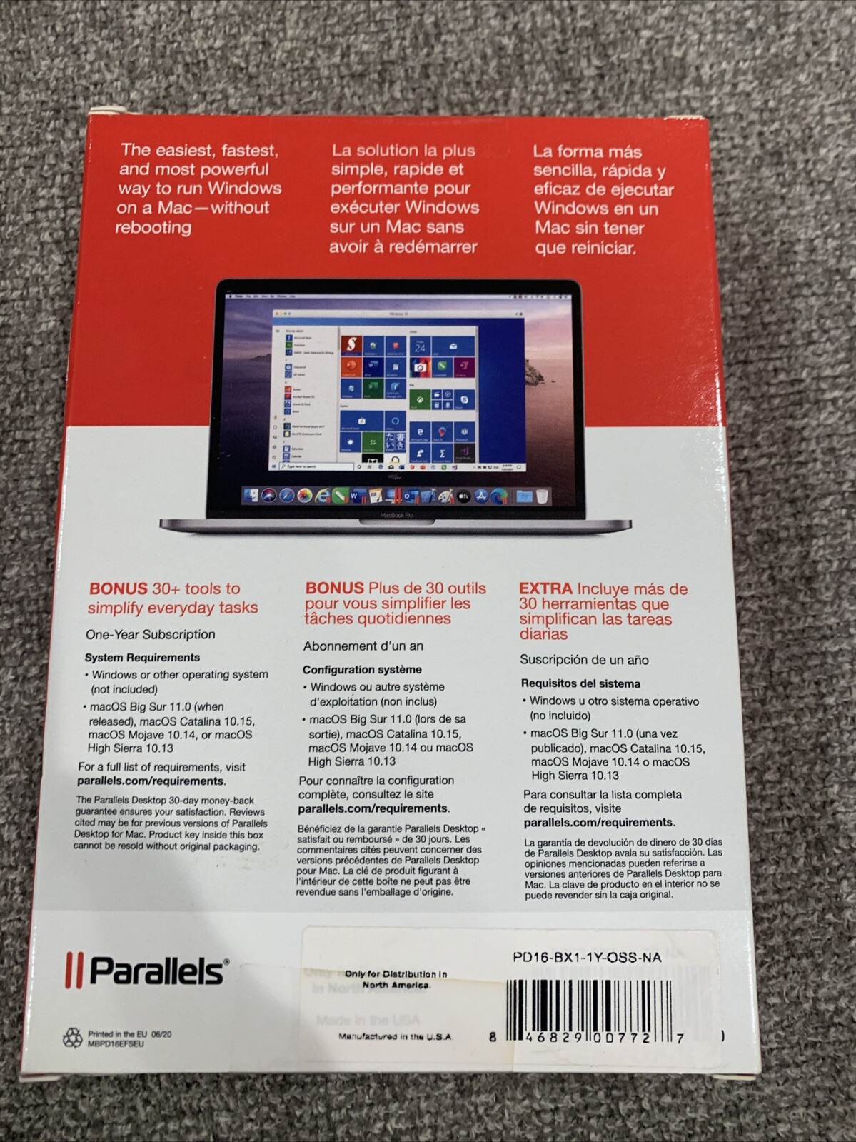 Parallels Desktop – Box pack (1 year) – 1 user – Mac – North America