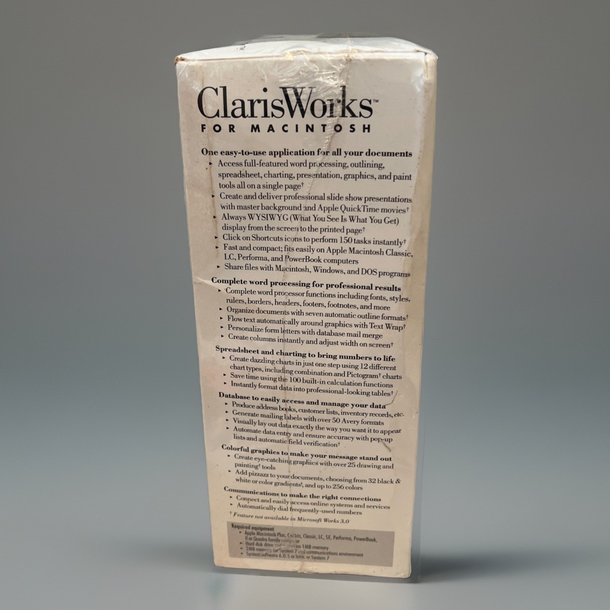 Vintage Apple Macintosh ClarisWorks Software – V2.1 – Complete Software 1993