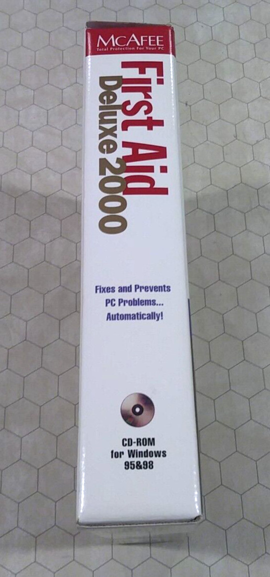 McAfee First Aid Deluxe 2000, Windows 95/98 CD-ROM, 1998