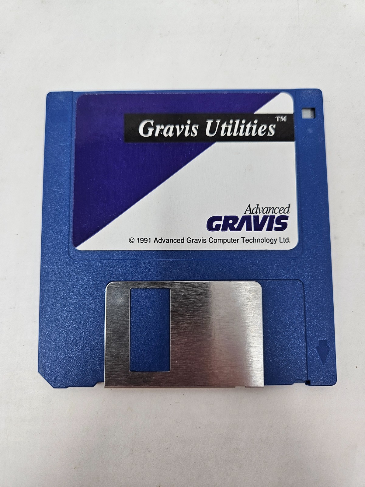 Gravis Utilities 3.5″ Floppy Disk 1991 Software Tool for PC – Vintage