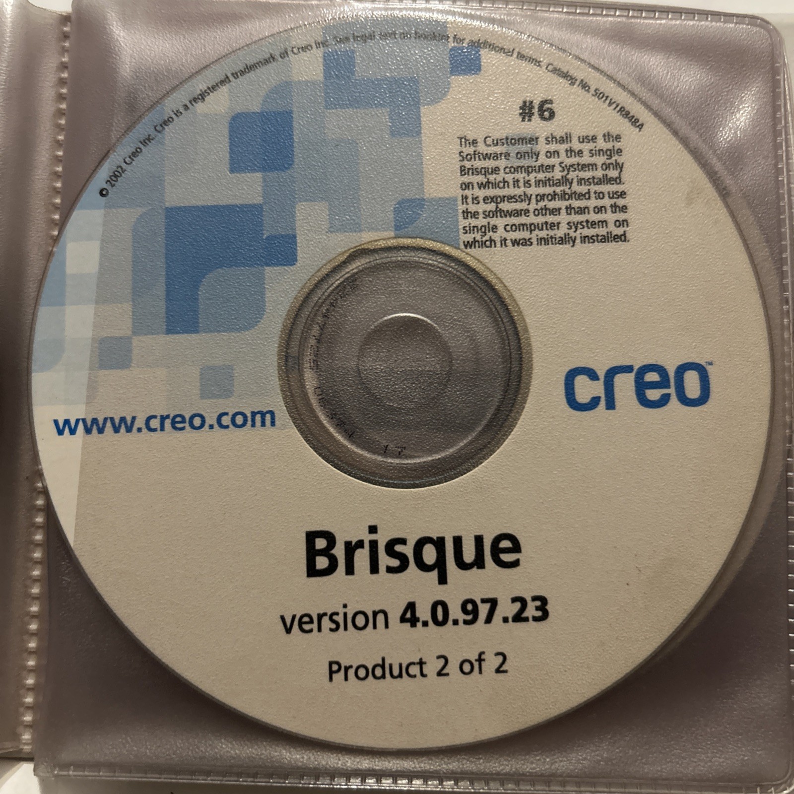 Creo Brisque 4.0.97.23 RIP Software Installation Kit – 7 CDs + Docs – Legacy