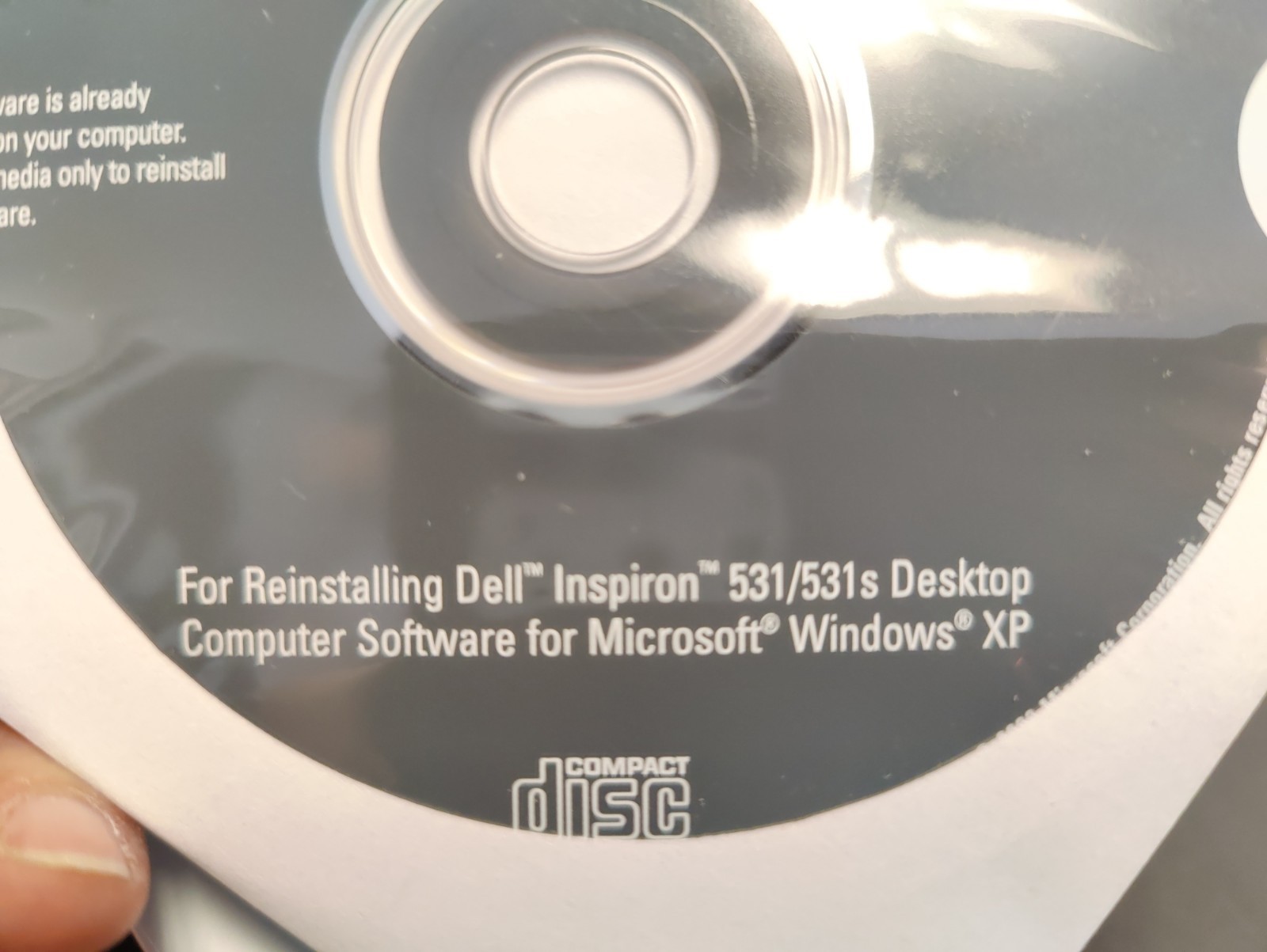 Dell Drivers and Utilities (Already Installed) Software Disc -4/2008 Sealed