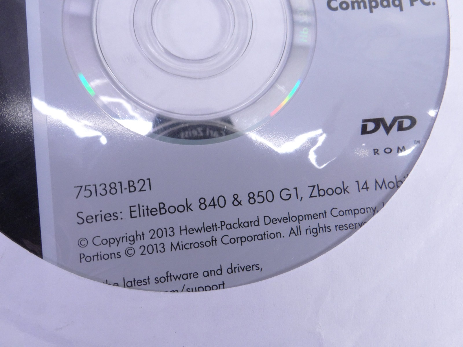HP Driver Recovery DVD Windows 10 – EliteBook 840, 850, G1, Zbook 14 Mobile
