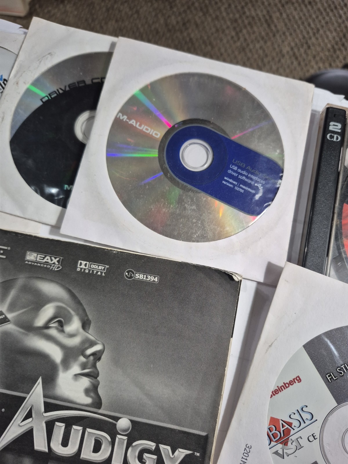 Vtg Creative Sound Blaster Audigy Plasma Cakewalk FL Studio Music DJ Disc Lot