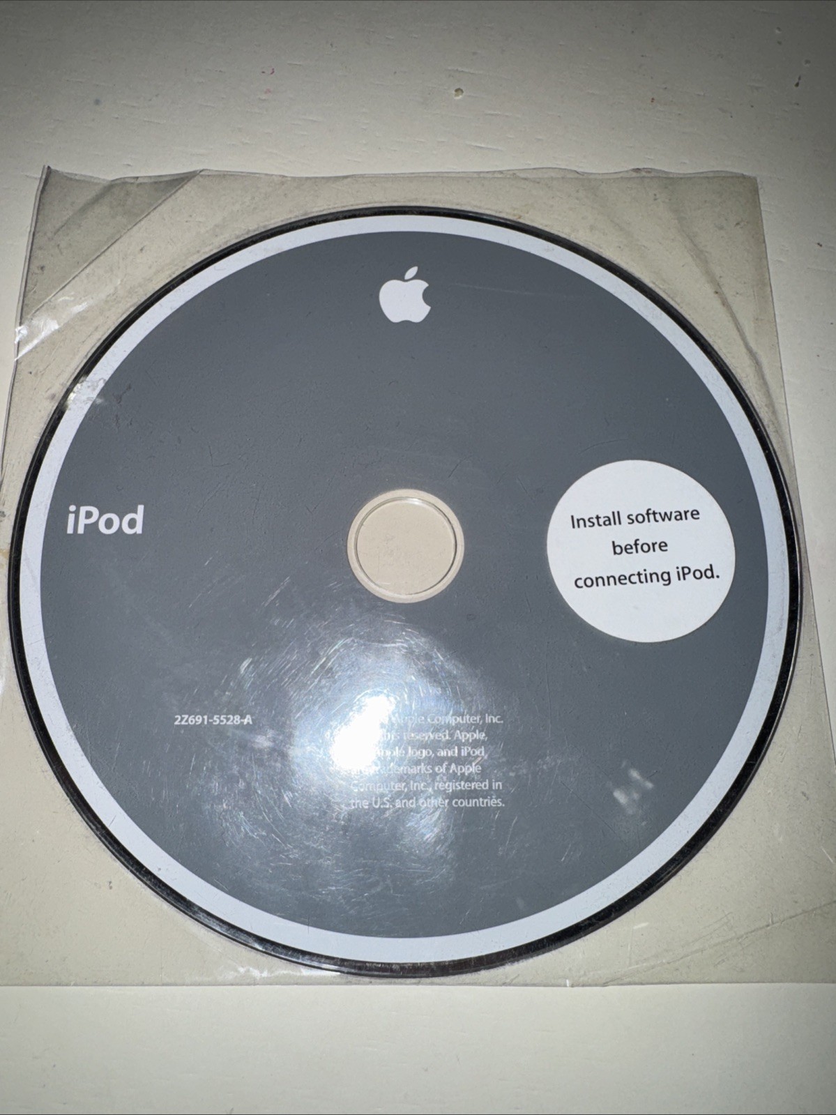2005 Apple iPod + iTunes Software Installation Disc CD-ROM