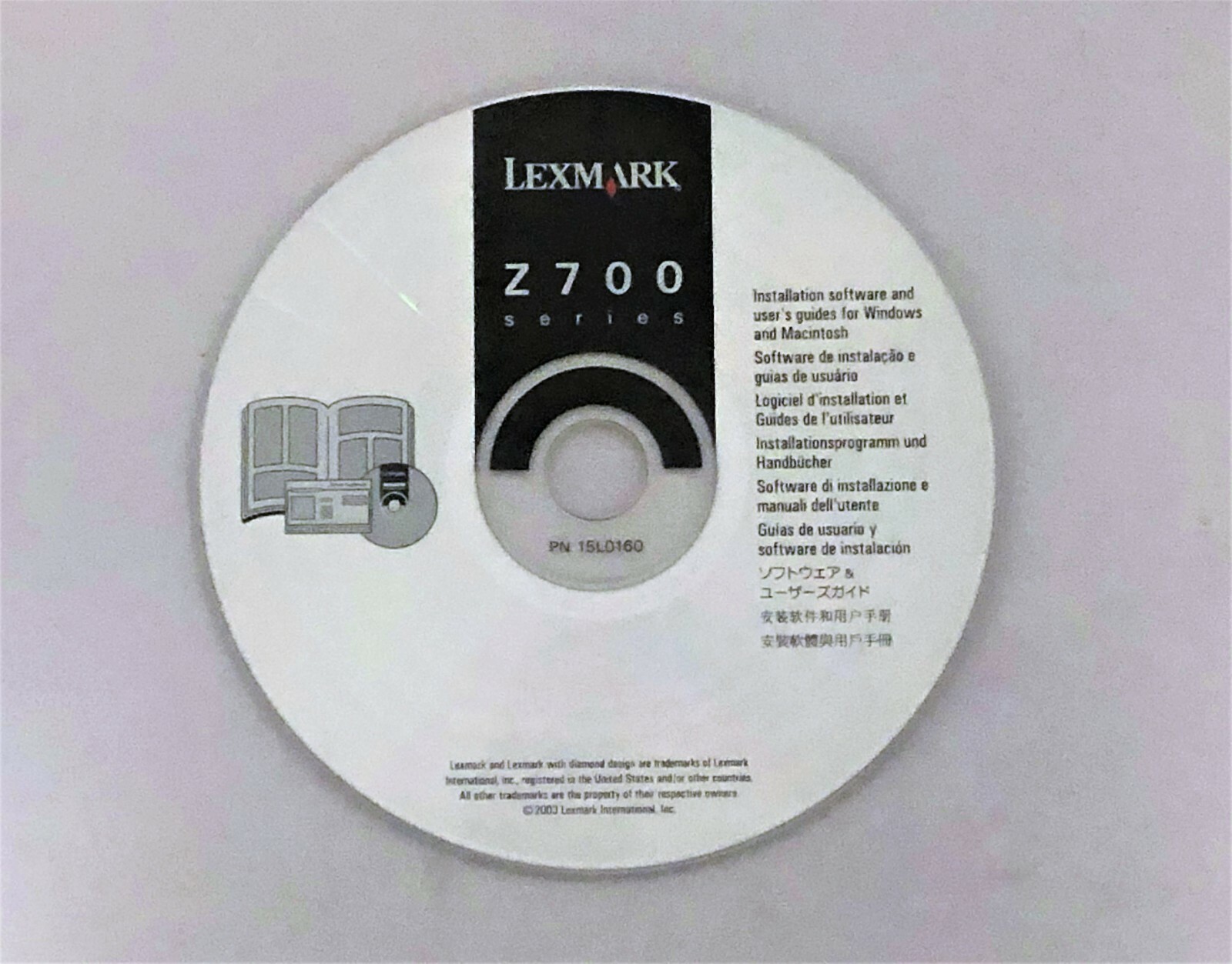 Lexmark Z700 Series Printer Installation Software and User’s Guide CD